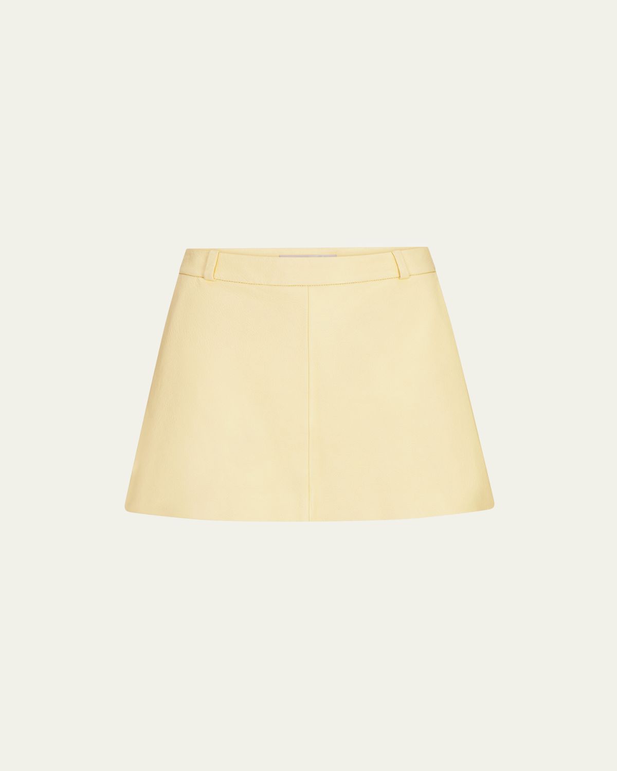 FRAME The Leather Mini Skirt