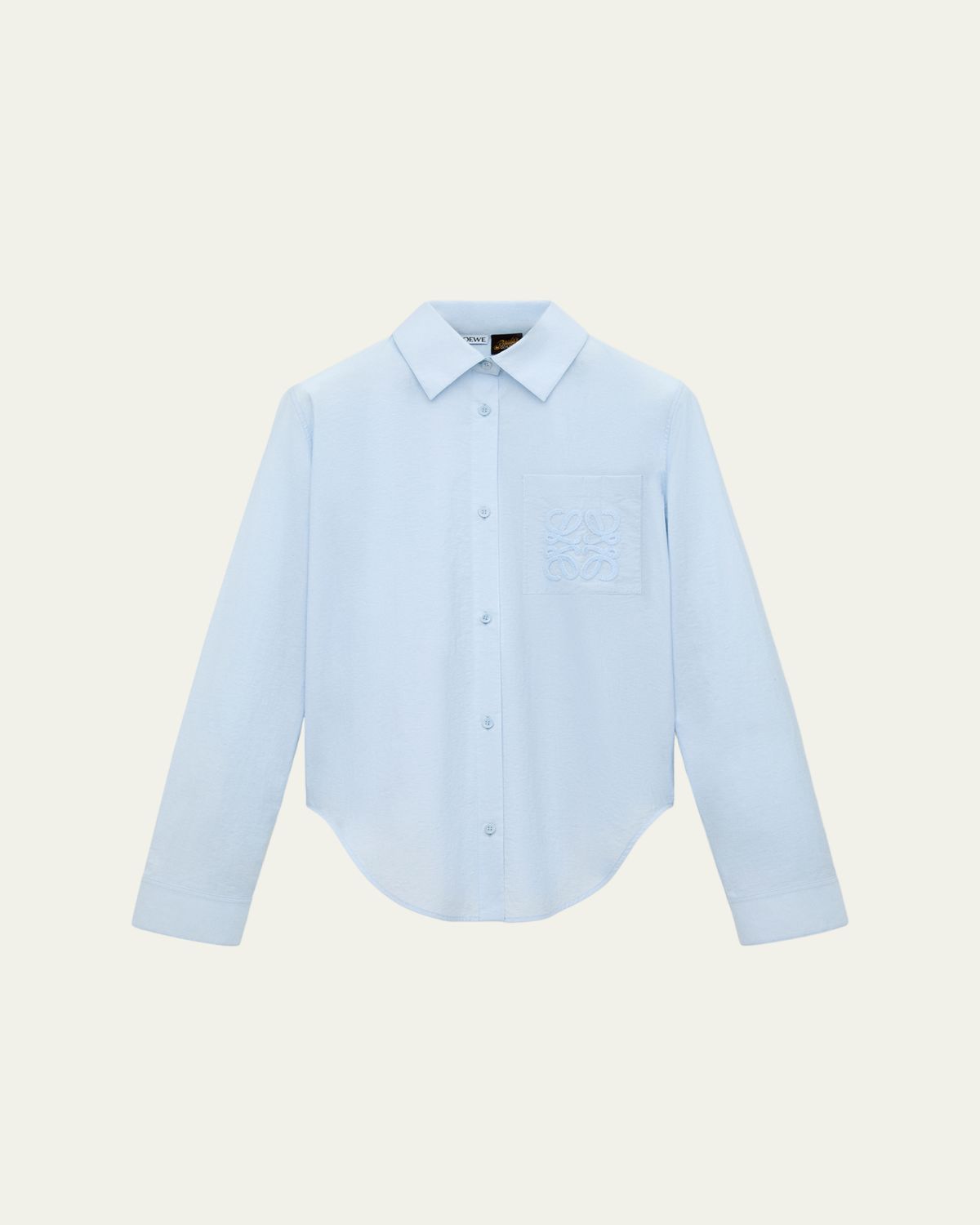 Loewe x Paula's Ibiza Ruffle-Back Cotton-Blend Button-Down Shirt