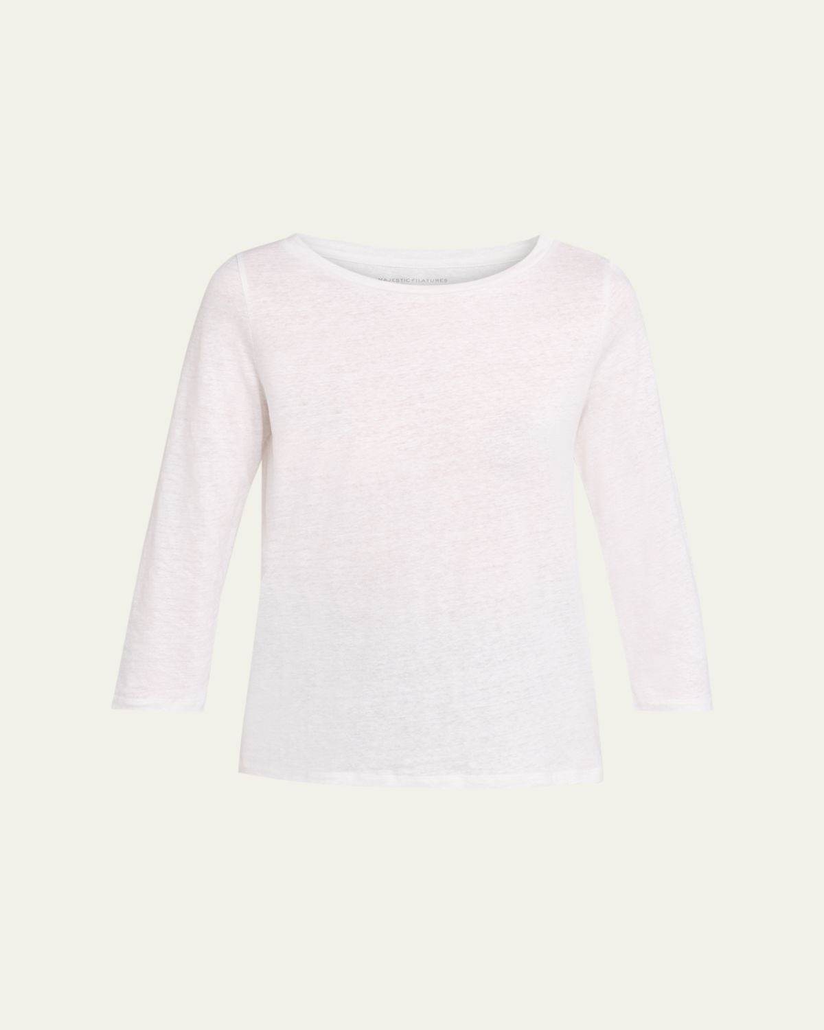 Majestic Filatures 3/-Sleeve Organic Cotton Shirt