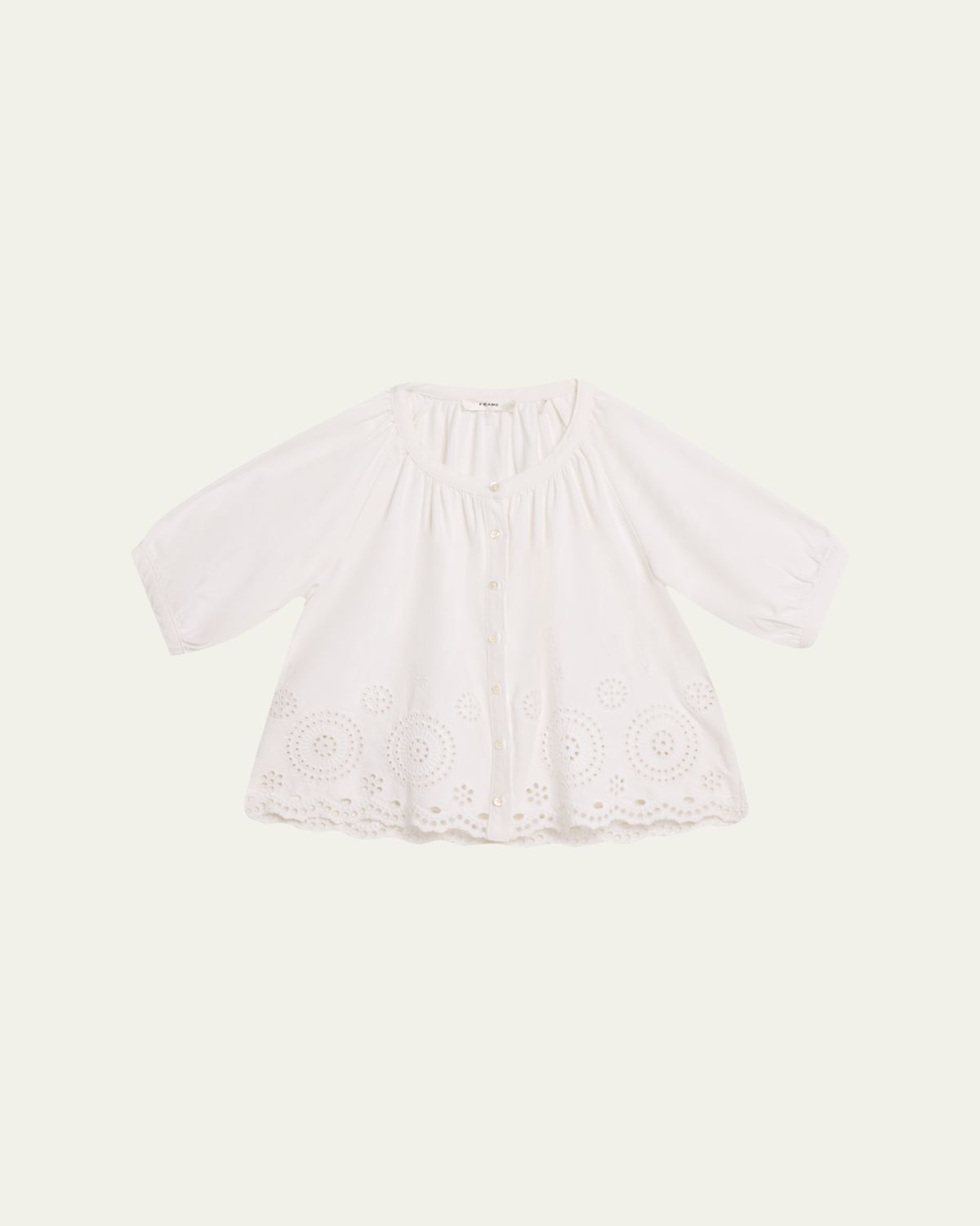 FRAME The Eyelet Resort Blouse