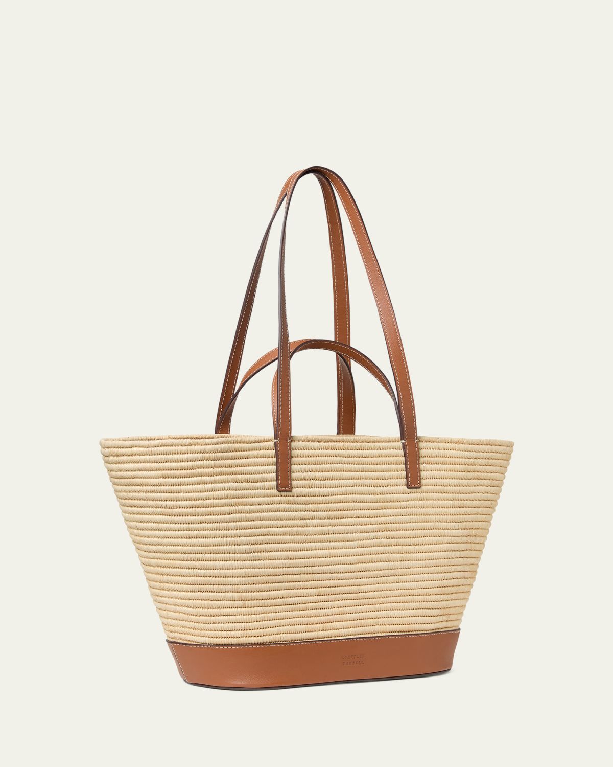 Loeffler Randall Granger Leather-Trim Raffia Tote Bag | Thumbnail 2