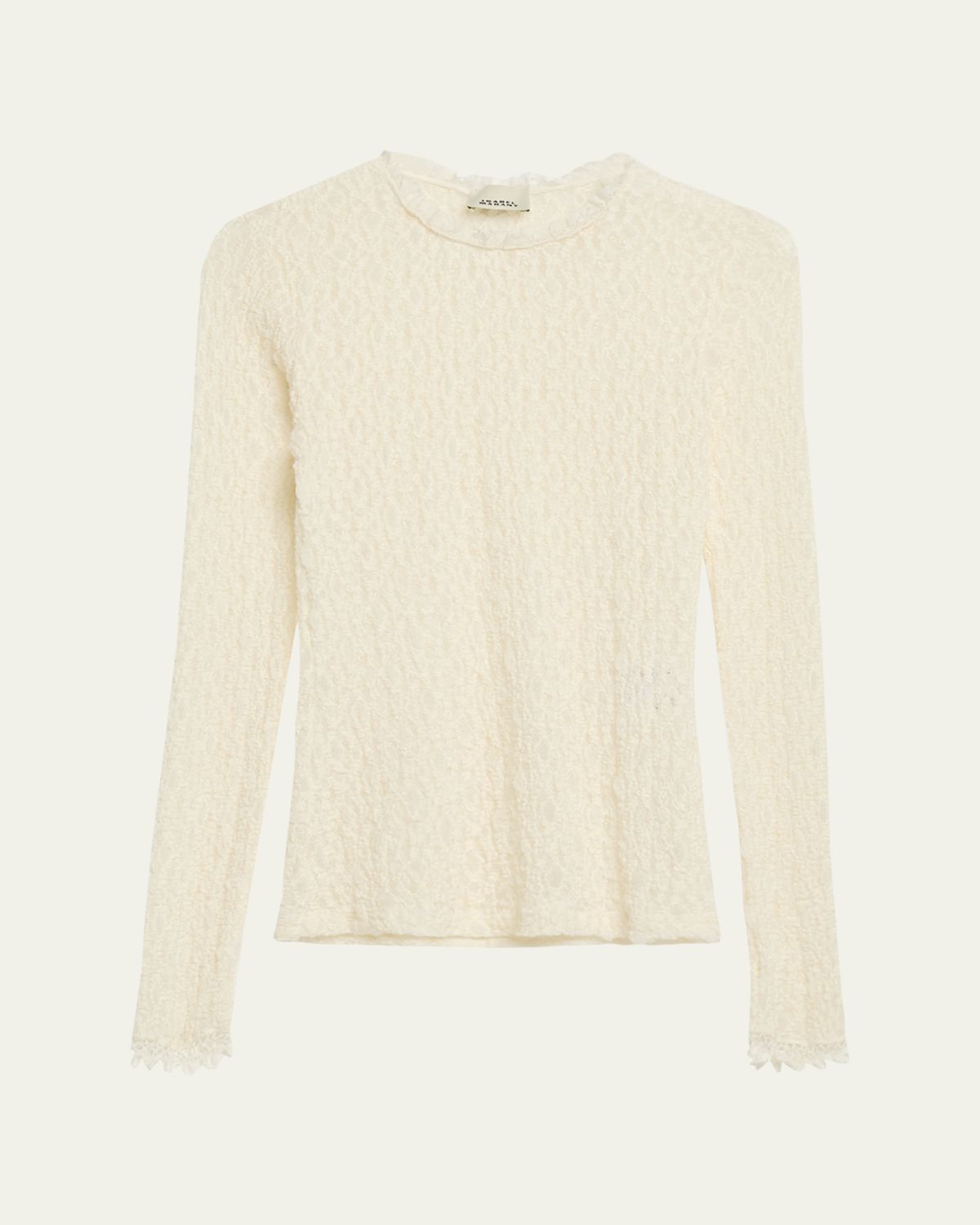 Isabel Marant Brany Stretch Lace Long-Sleeve Top | Thumbnail 6 Isabel Marant Brany Stretch Lace Long-Sleeve Top | Thumbnail 6