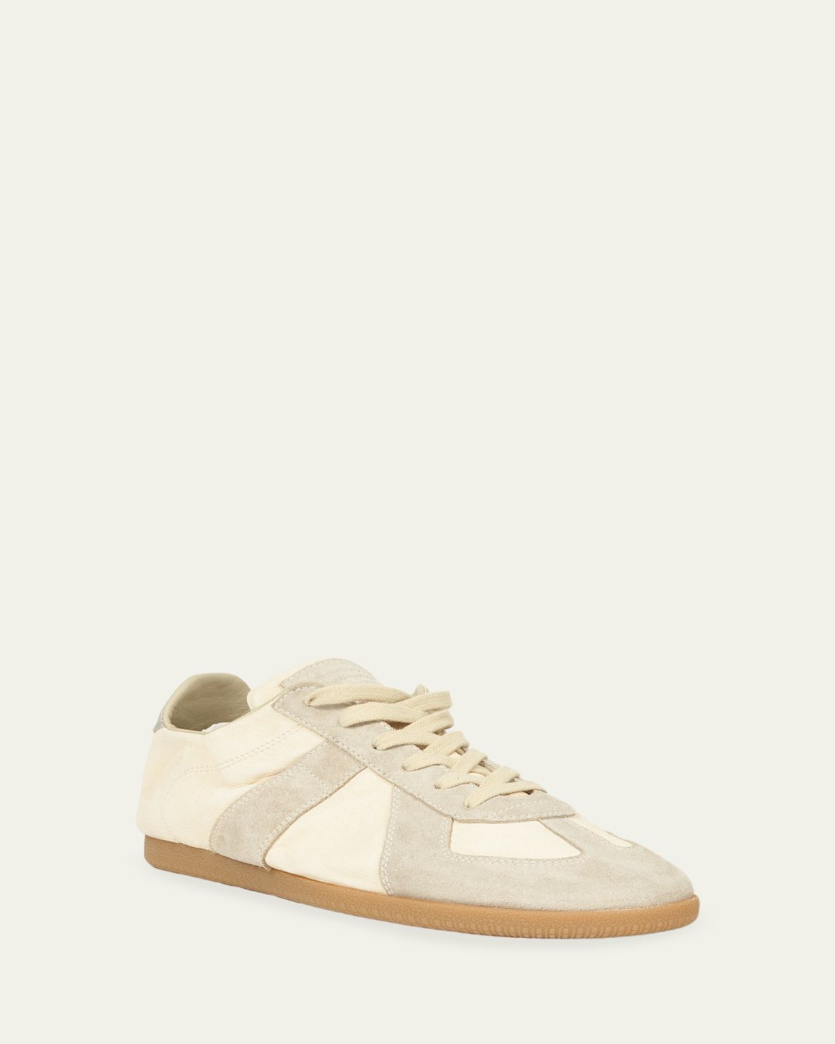 Maison Margiela Men's Replica Napa Leather and Suede Low-Top Sneakers | Thumbnail 2 Maison Margiela Men's Replica Napa Leather and Suede Low-Top Sneakers | Thumbnail 2