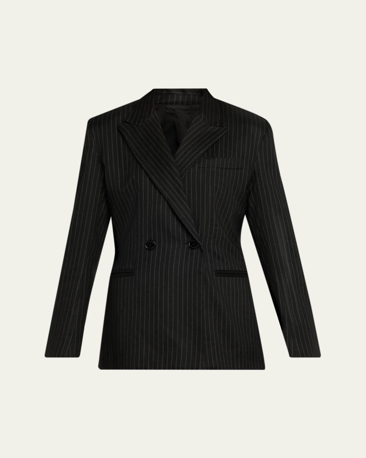 Isabel Marant Ranya Pinstripe Double-Breasted Jacket | Thumbnail 6