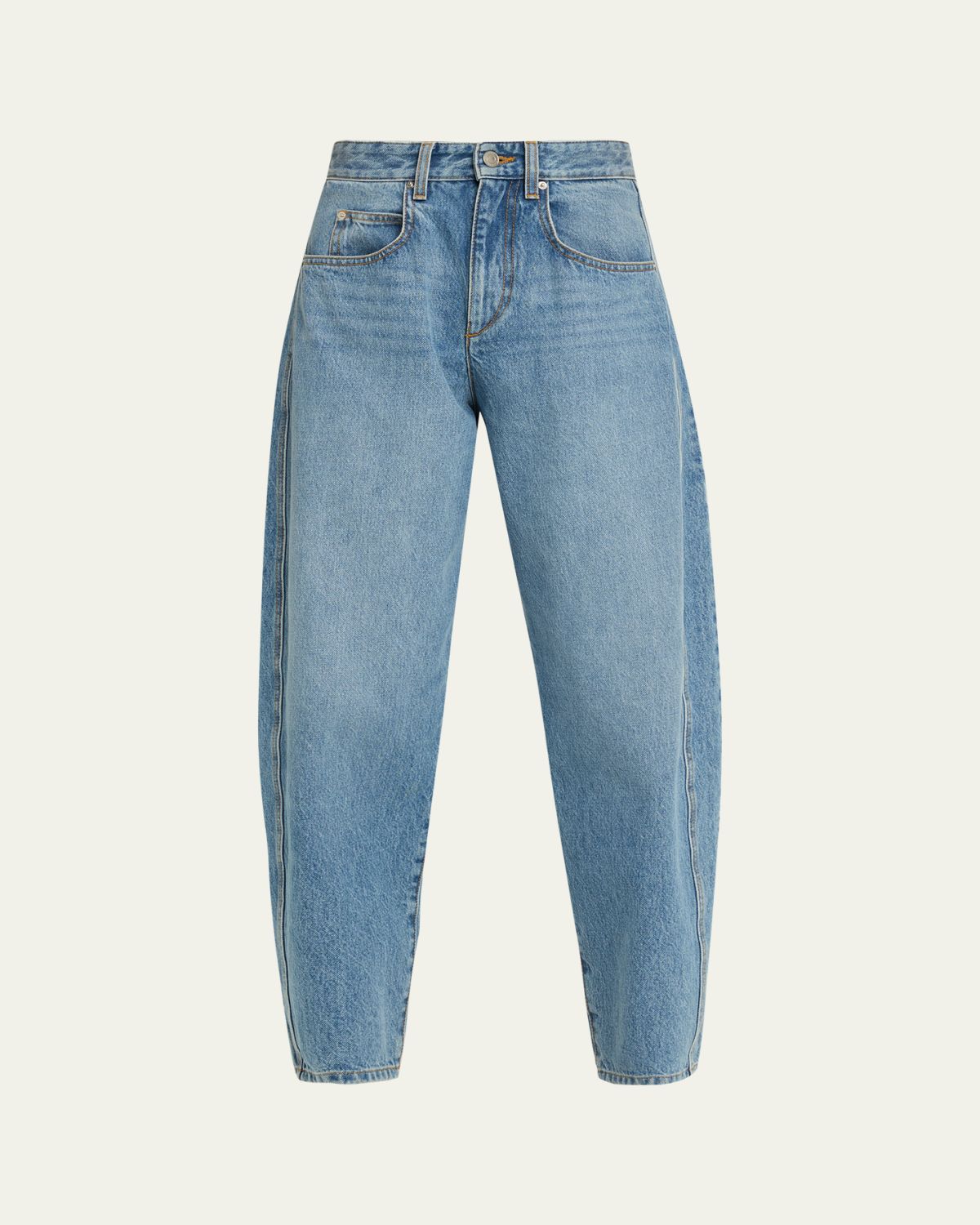 Isabel Marant Oriane Barrel-Leg Ankle Jeans | Thumbnail 6