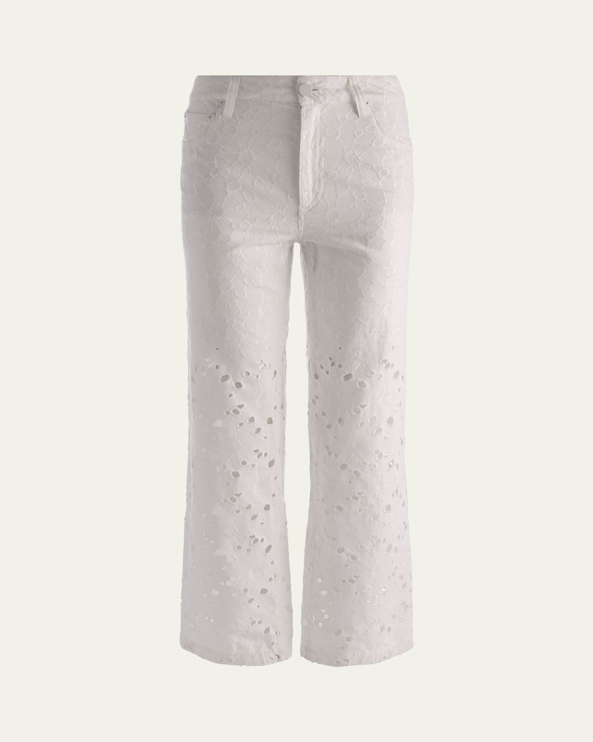 ALICE + OLIVIA Chic Laser-Cut Jeans