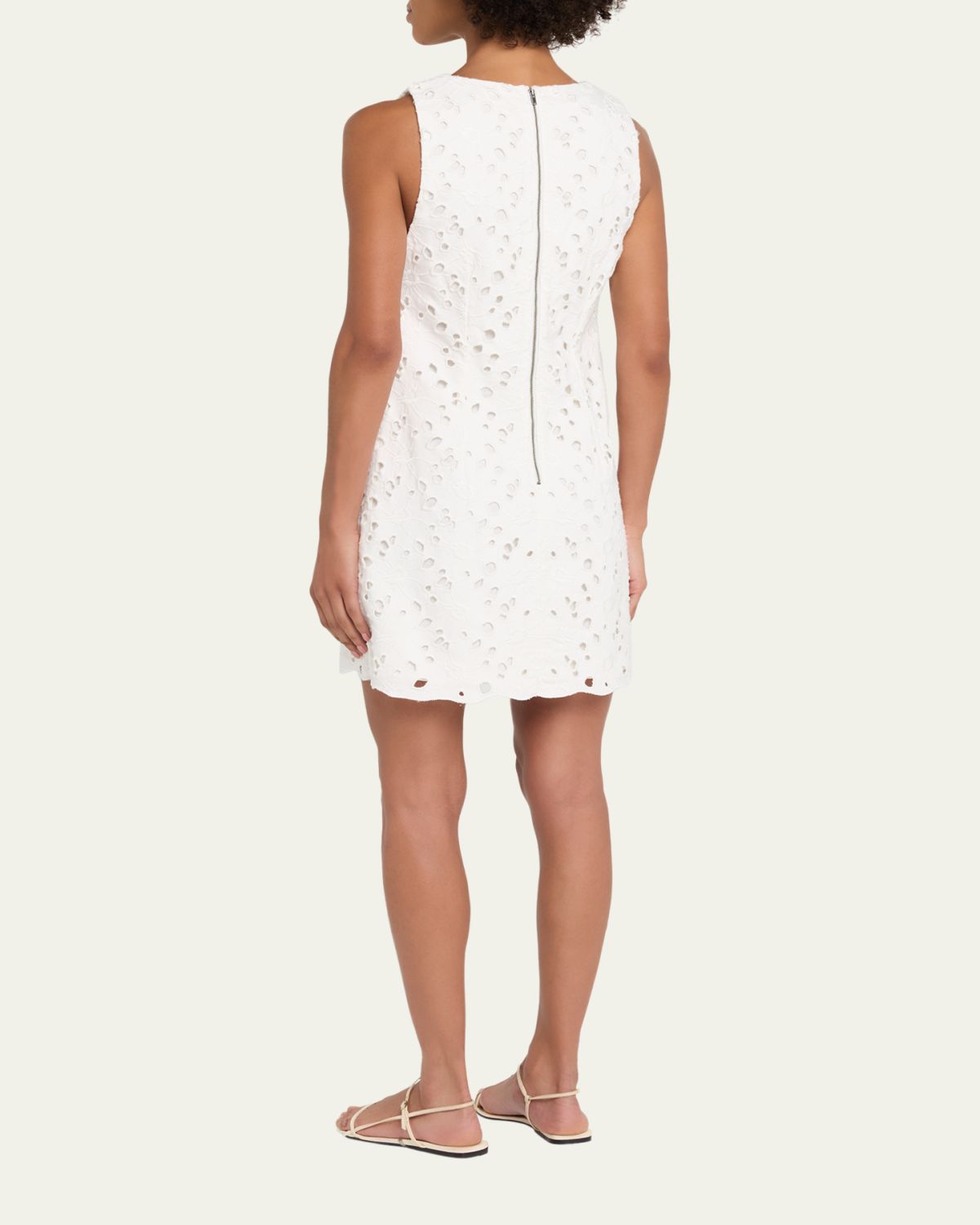 ALICE + OLIVIA Clyde Eyelet Shift Dress | Thumbnail 3