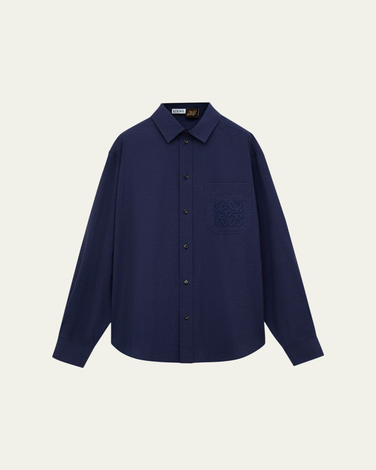 Loewe x Paula's Ibiza Men's Long-Sleeve Anagram Pocket Shirt