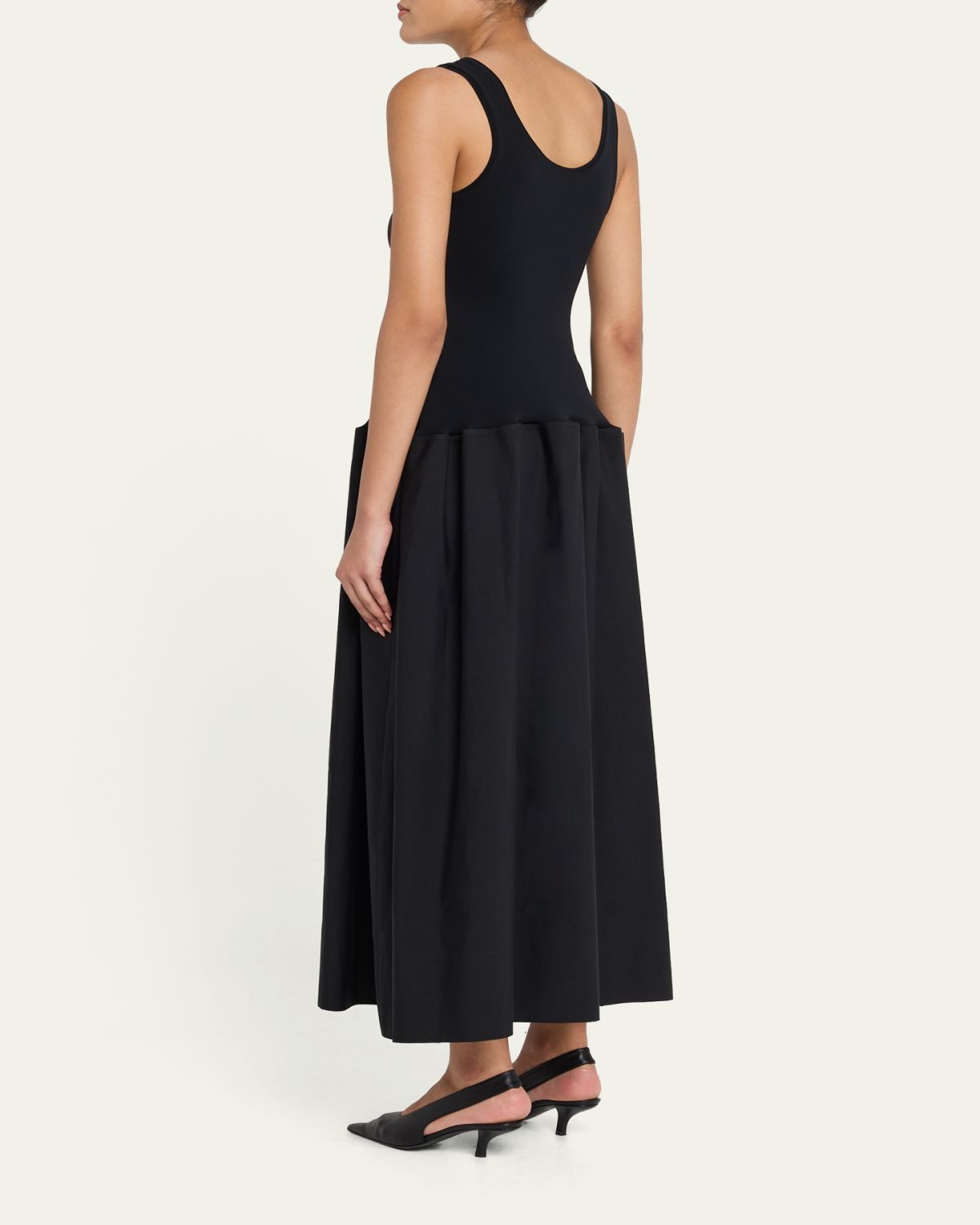 FForme Marina Sleeveless Cotton-Silk Flared Midi Dress | Thumbnail 3 FForme Marina Sleeveless Cotton-Silk Flared Midi Dress | Thumbnail 3