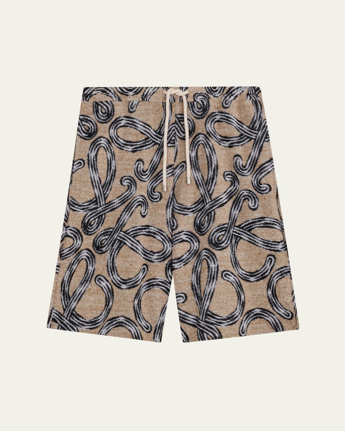 Loewe x Paula 's Ibiza Men 's Cotton-Terry Logo Script Shorts