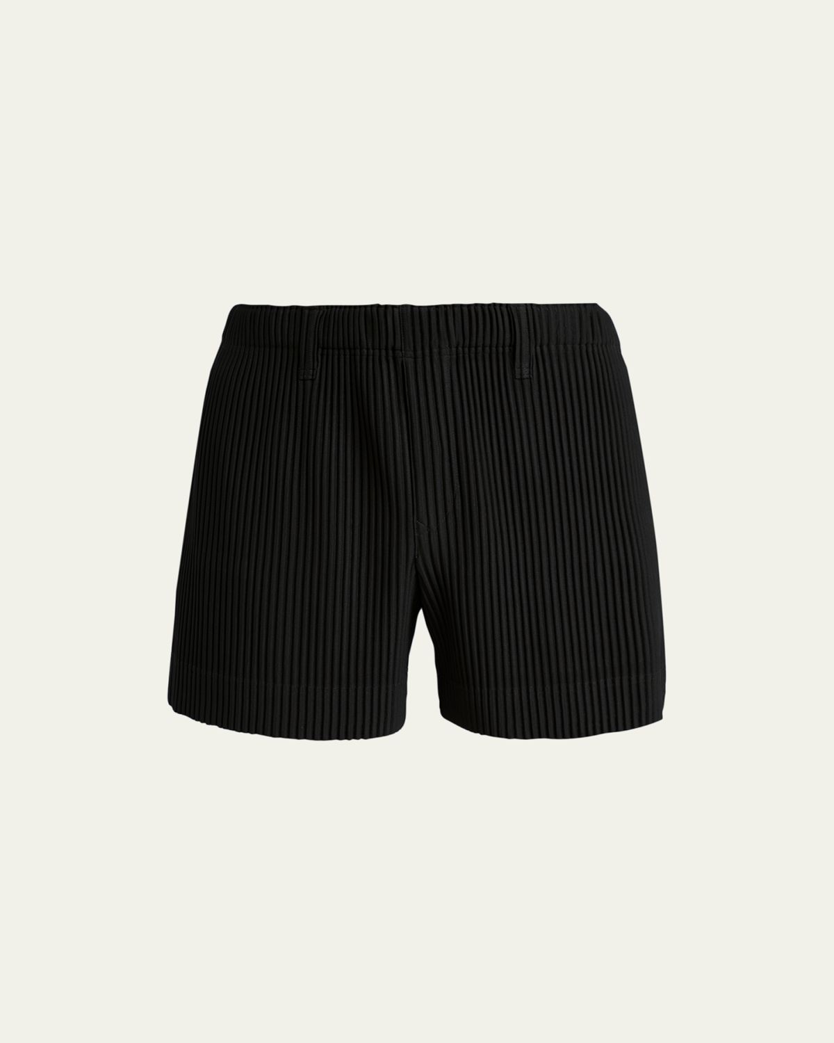 Homme Plisse Issey Miyake Men's Tailored Pleats 3 Mini Shorts