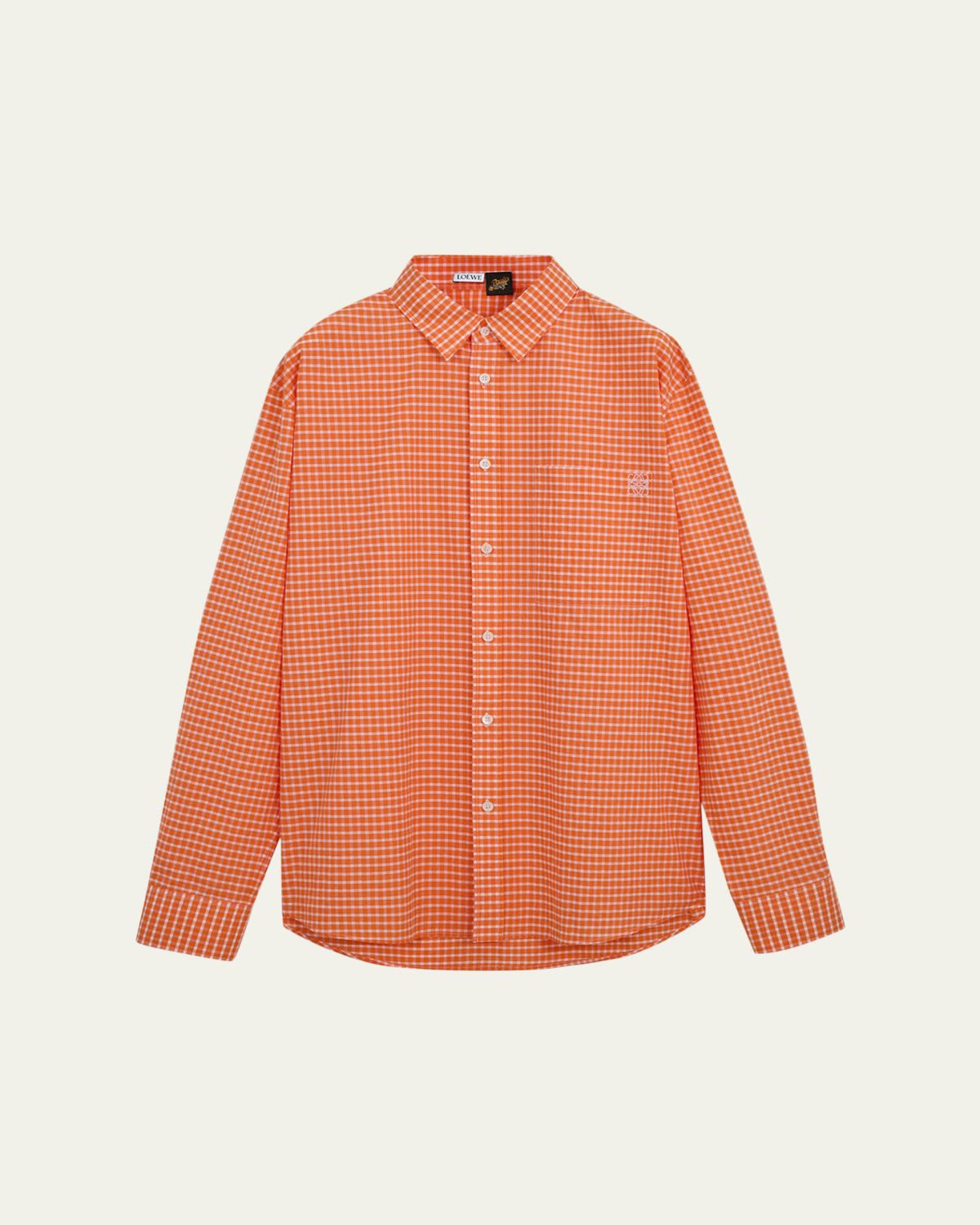 Loewe x Paula's Ibiza Men's Gingham Button-Down Shirt | Thumbnail 6