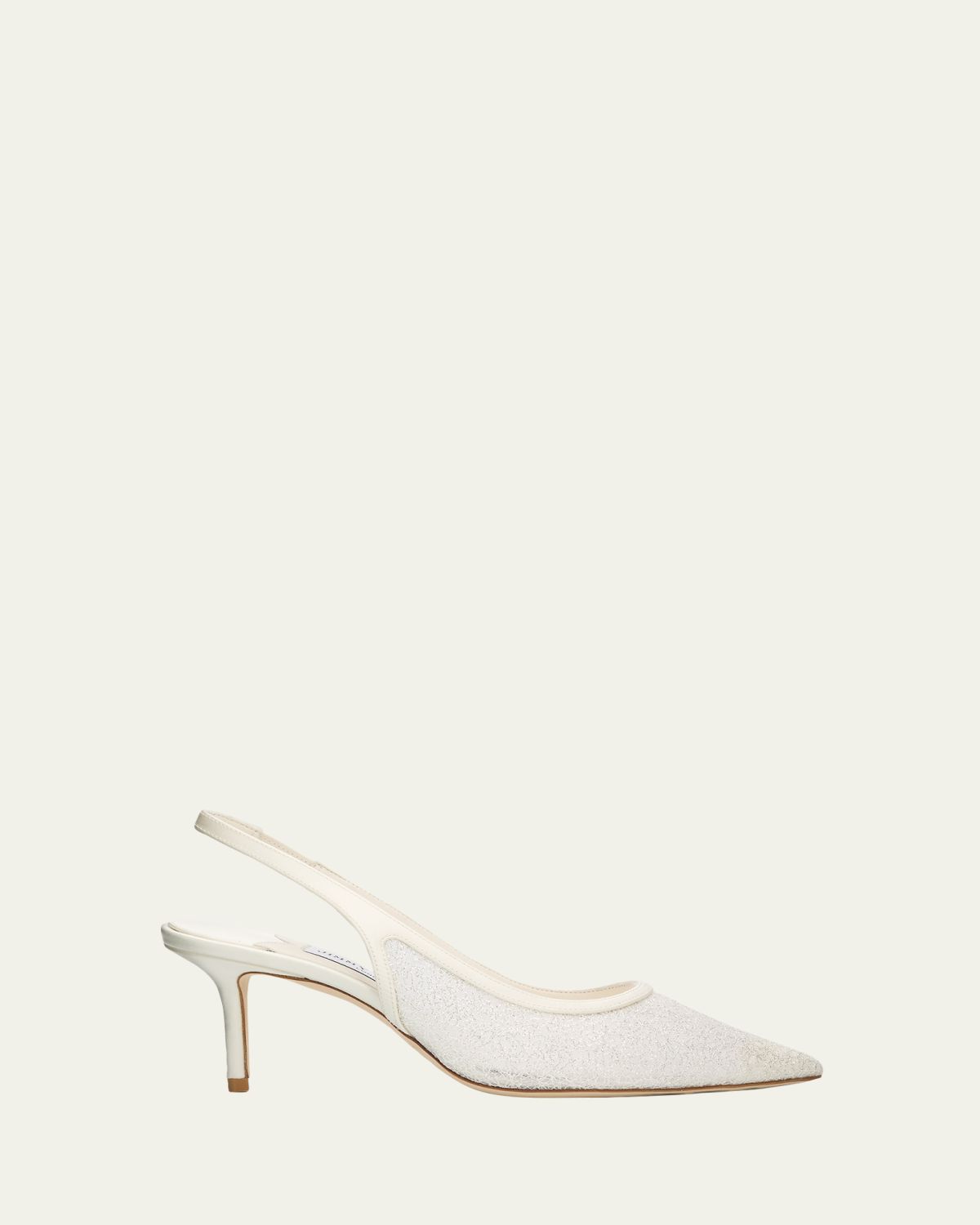 Jimmy Choo 65mm Love Lace Satin Slingback Pumps | Thumbnail 4