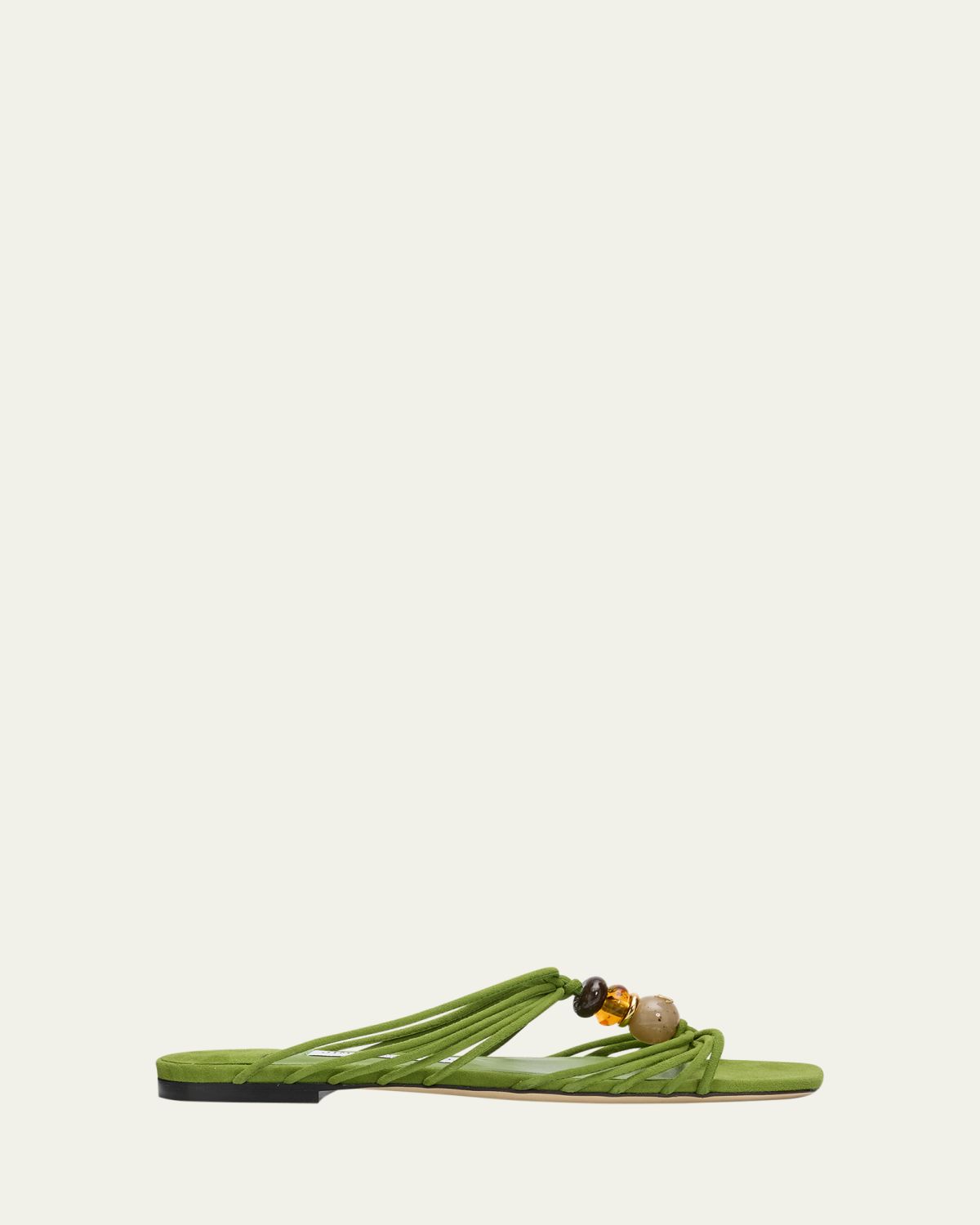 Jimmy Choo Lova Suede Flat Slide Sandals | Thumbnail 4