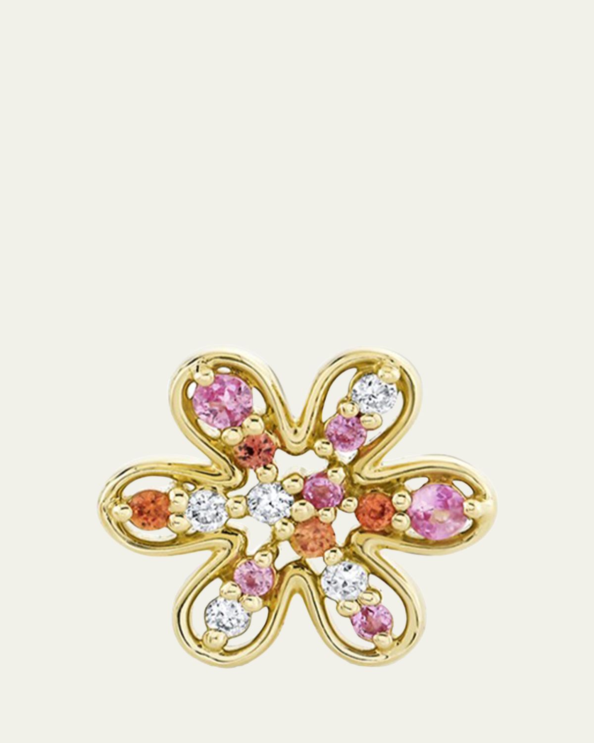 Sydney Evan 14K Daisy Cocktail Stud Earring, Single | Thumbnail 3 Sydney Evan 14K Daisy Cocktail Stud Earring, Single | Thumbnail 3