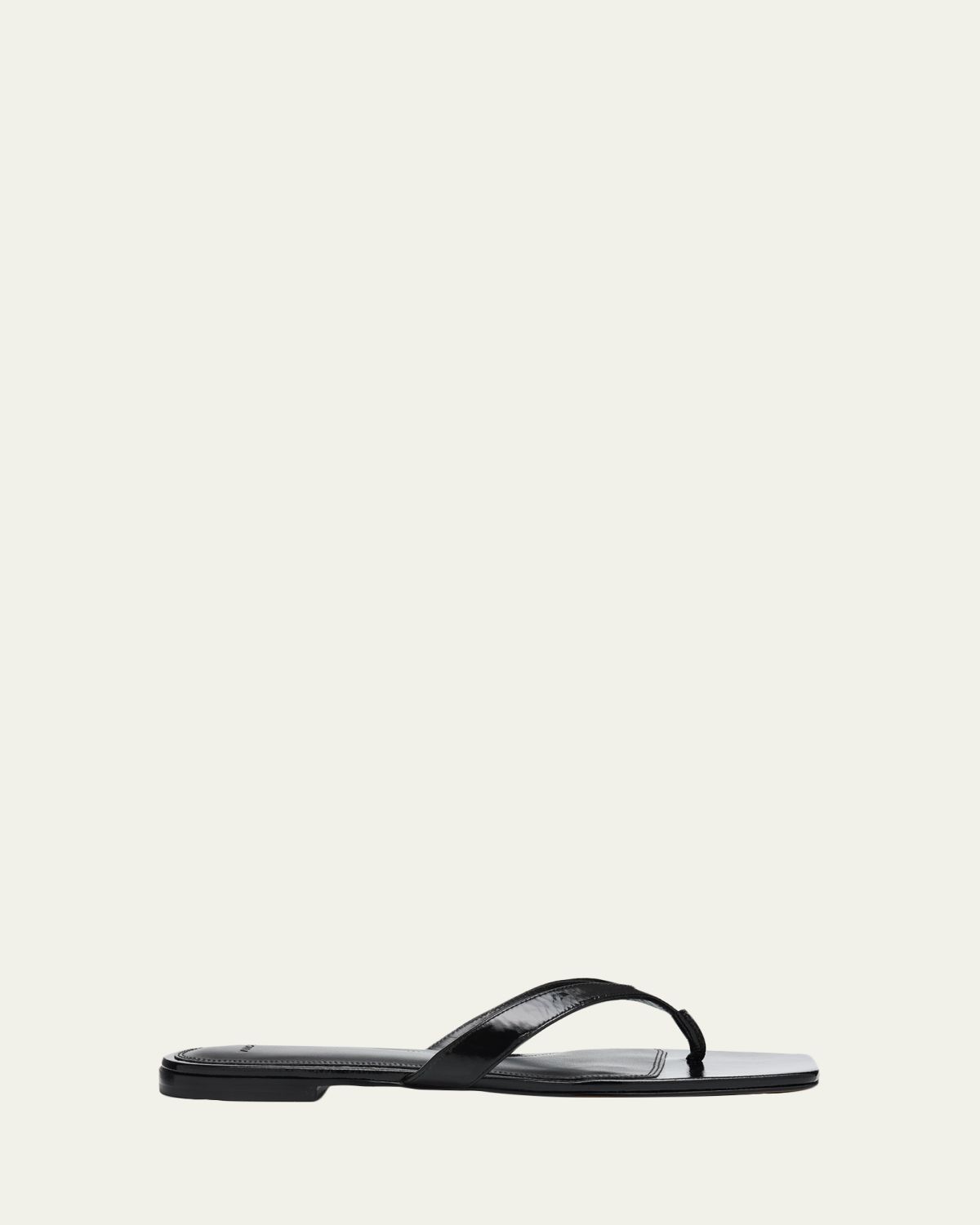 Vince San Juan Patent Leather Flat Thong Sandals | Thumbnail 6