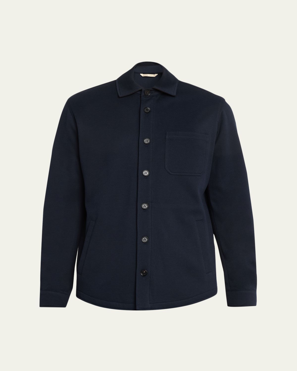 Baldassari Men's Virgin Wool Chest-Pocket Overshirt - Women's Clothing