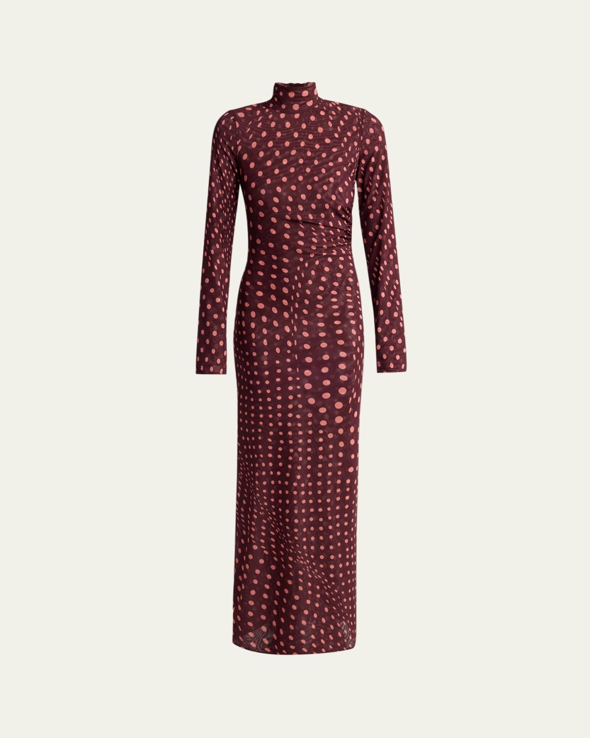 Stella McCartney Turtleneck Polka Dot Mesh Long-Sleeve Maxi Dress | Thumbnail 6 Stella McCartney Turtleneck Polka Dot Mesh Long-Sleeve Maxi Dress | Thumbnail 6