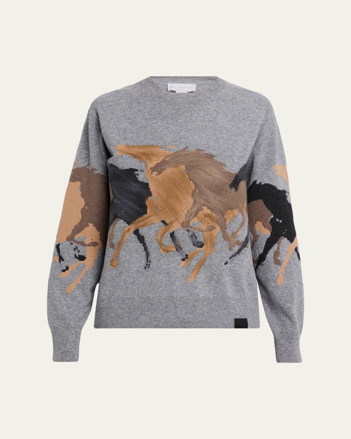 Stella McCartney Racing Horses Crewneck Sweater | Thumbnail 6
