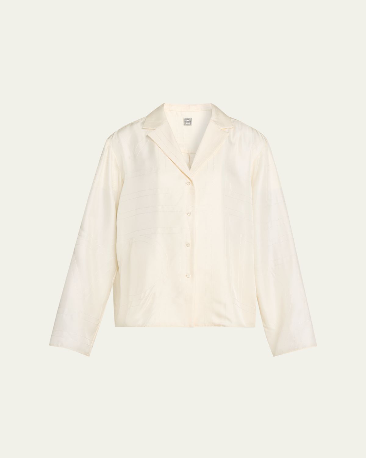 Toteme Monogram Silk Pj Top | Thumbnail 5 Toteme Monogram Silk Pj Top | Thumbnail 5