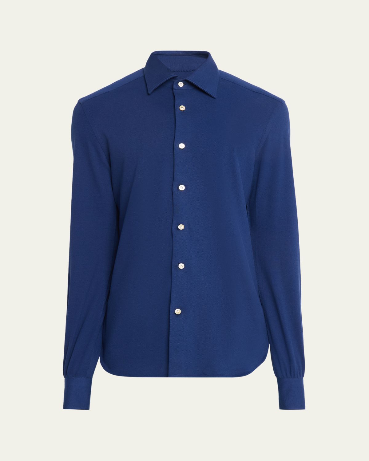 Kiton Men's Solid Cotton Classic-Fit Sport Shirt | Thumbnail 16 Kiton Men's Solid Cotton Classic-Fit Sport Shirt | Thumbnail 16