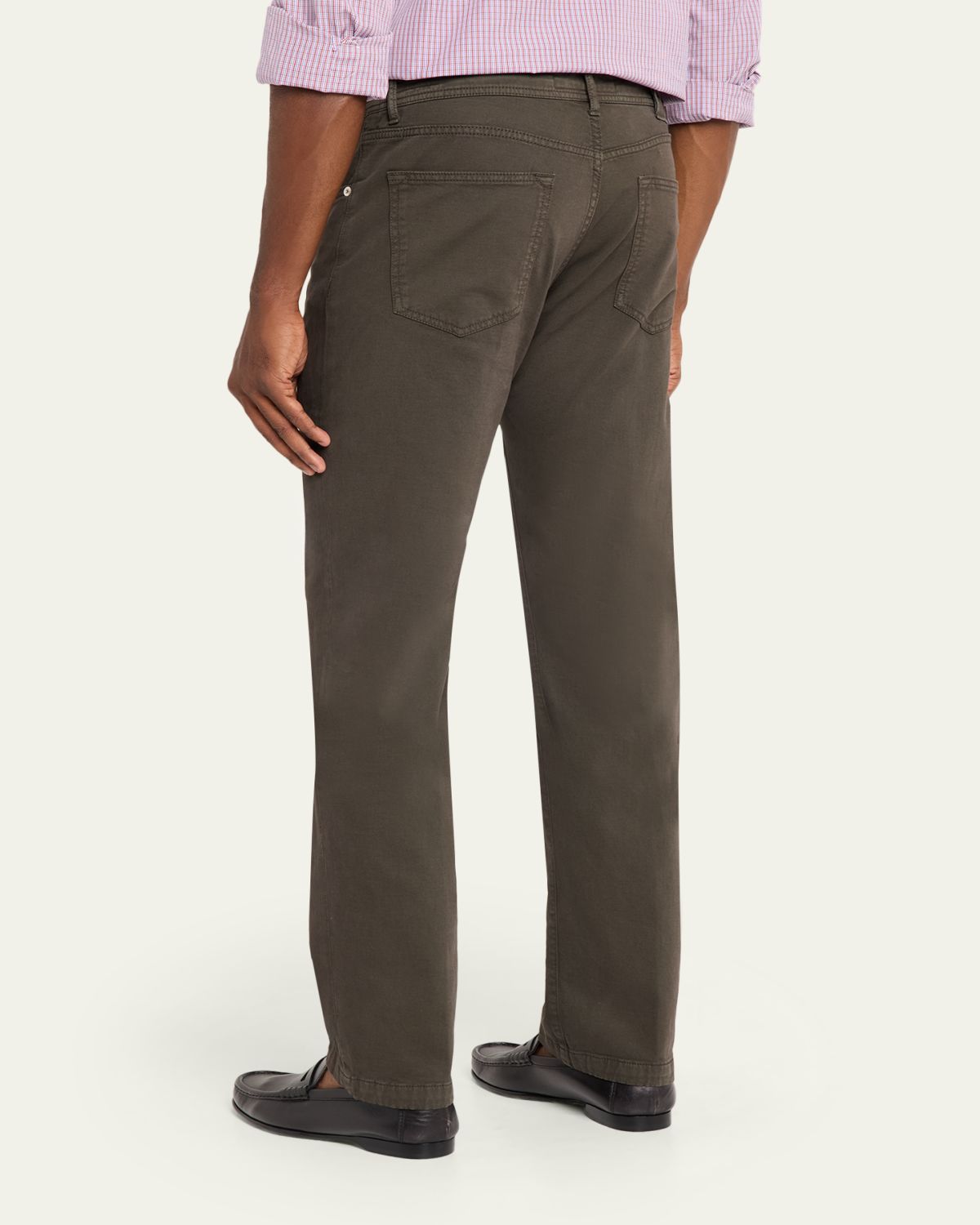 Kiton Men's Cotton and Cashmere Stretch Slim Straight Five-Pocket Pants | Thumbnail 3 Kiton Men's Cotton and Cashmere Stretch Slim Straight Five-Pocket Pants | Thumbnail 3