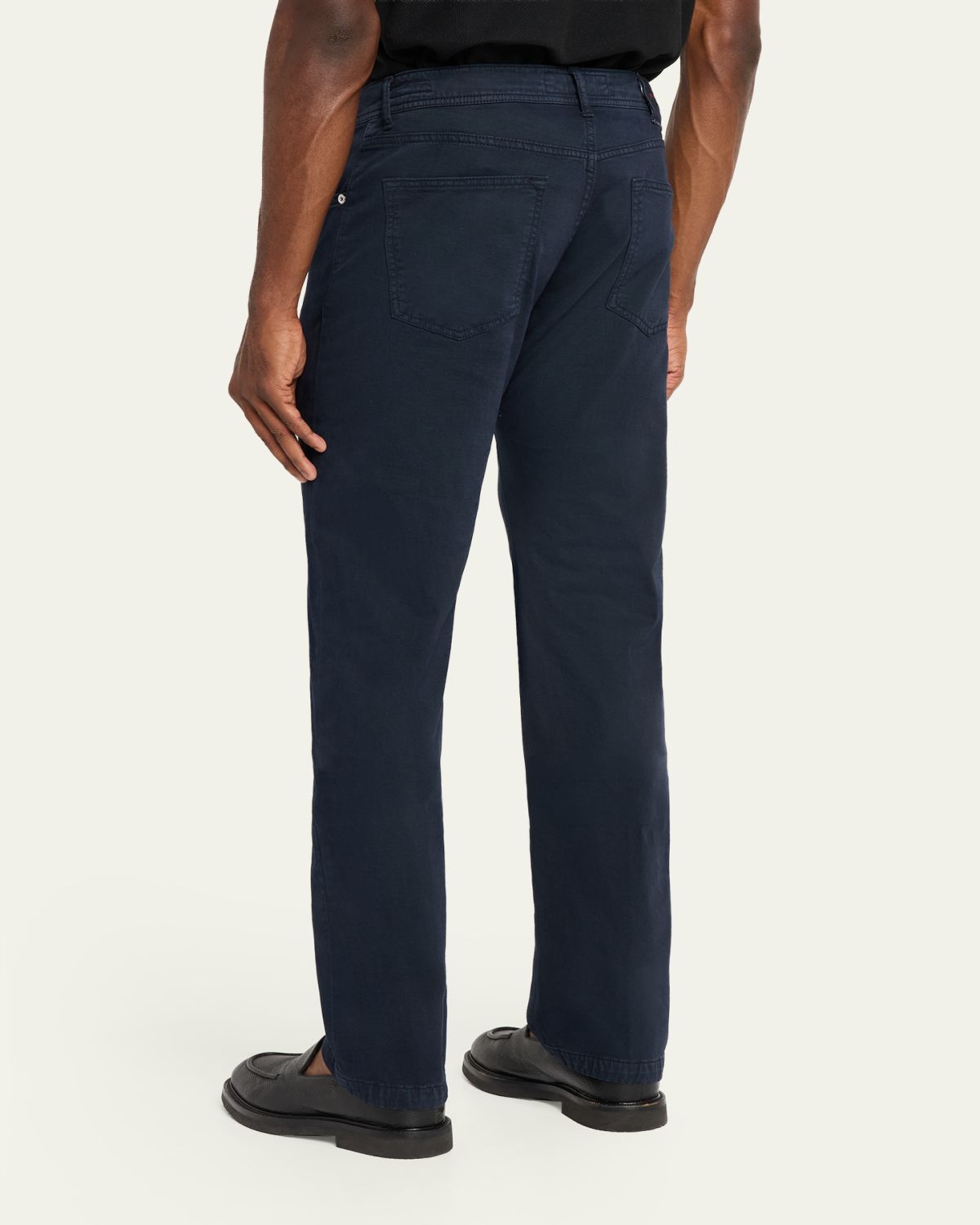 Kiton Men's Cotton and Cashmere Stretch Slim Five-Pocket Pants | Thumbnail 3