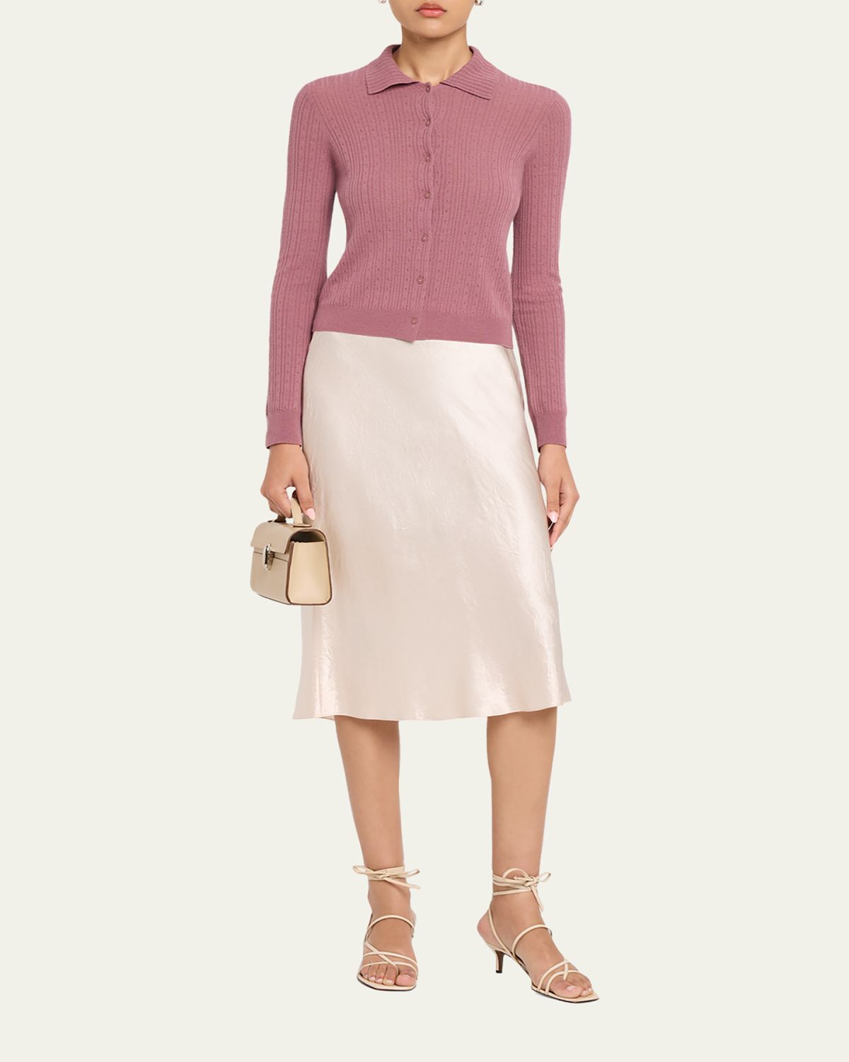 Vince Pointelle Wool Cardigan | Thumbnail 2 Vince Pointelle Wool Cardigan | Thumbnail 2