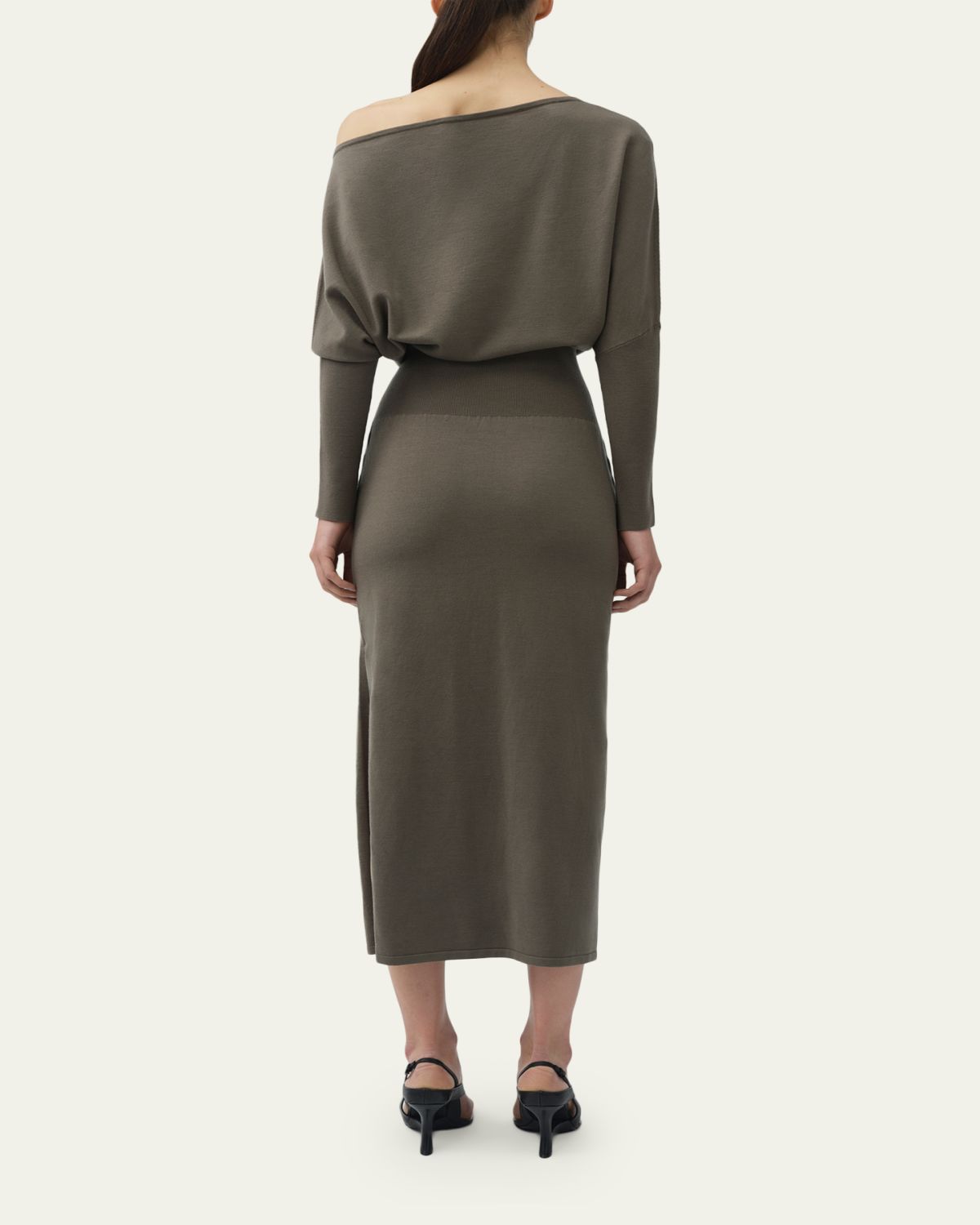 SIMKHAI Janese Off-Shoulder Midi Dress | Thumbnail 3 SIMKHAI Janese Off-Shoulder Midi Dress | Thumbnail 3