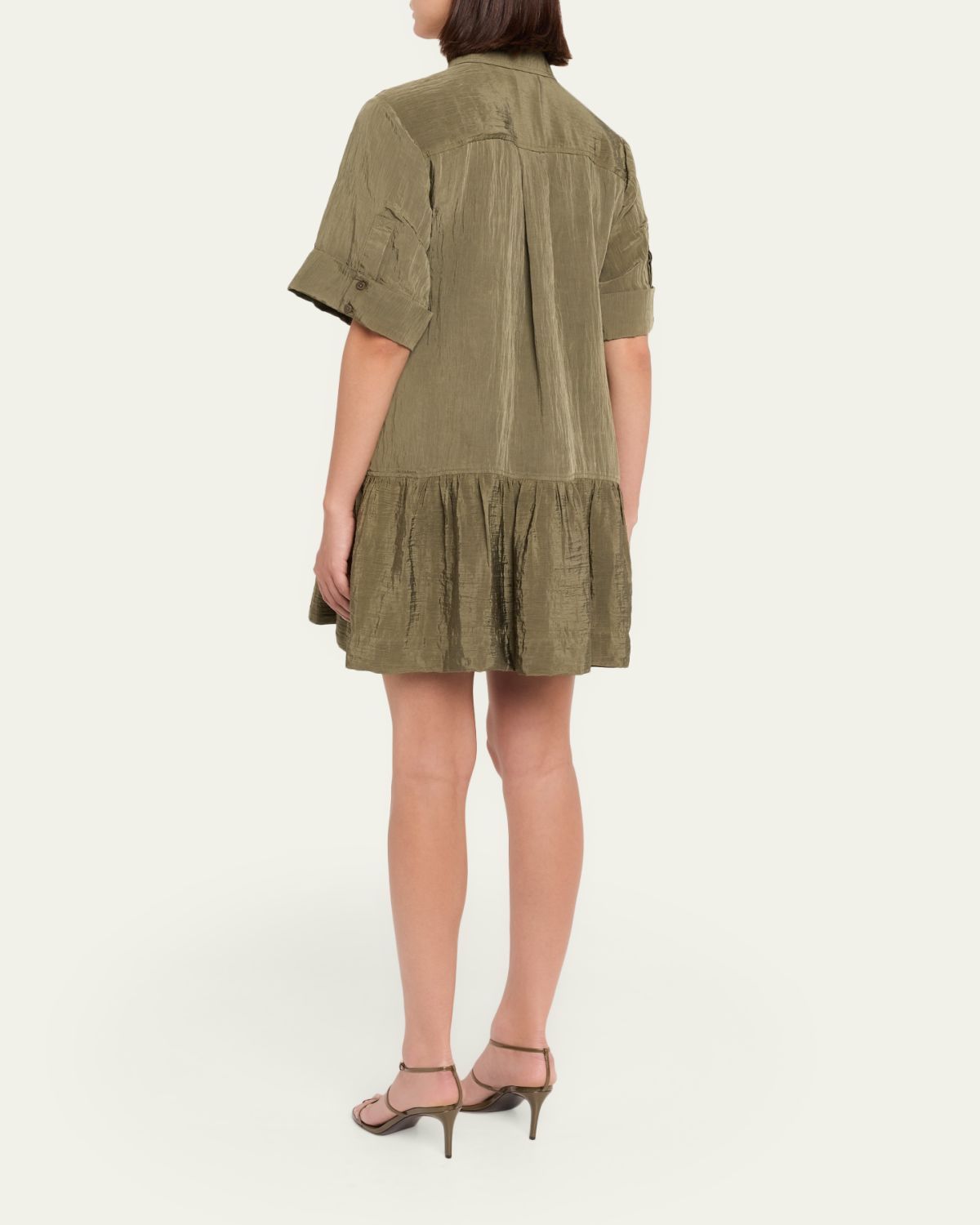 SIMKHAI Cris Short-Sleeve Shirtdress | Thumbnail 3