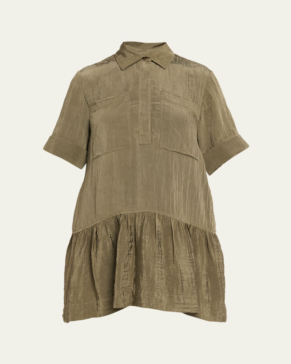 SIMKHAI Cris Short-Sleeve Shirtdress - Women's Clothing