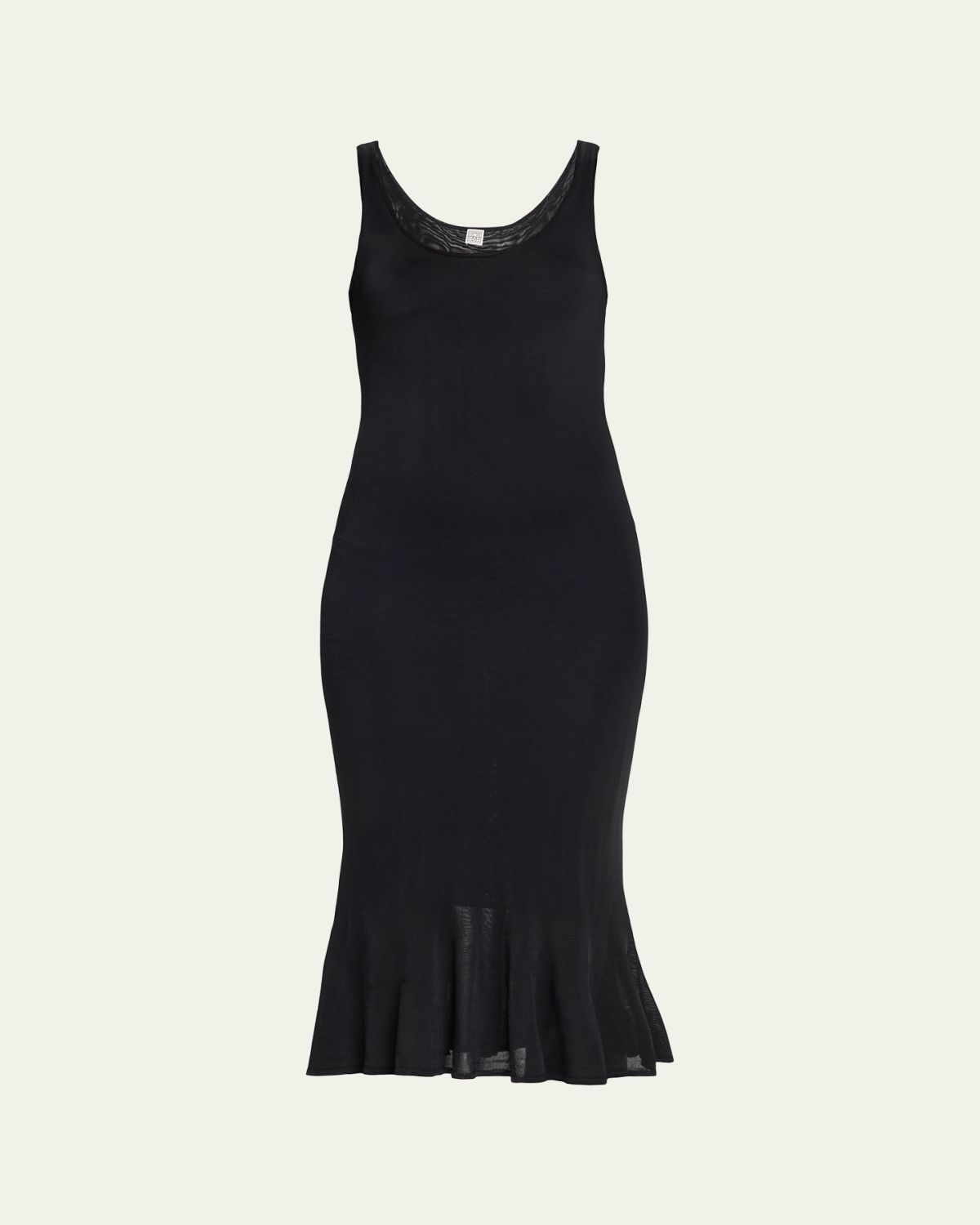 Toteme Fluted Hem Sleeveless Midi Dress | Thumbnail 5