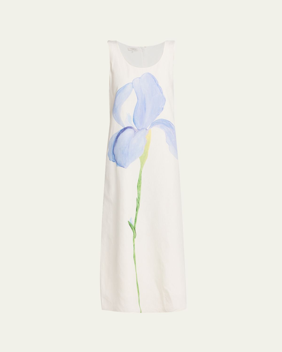 Lafayette 148 New York Sleeveless Flower Silk-Linen Maxi Dress - Women's Clothing