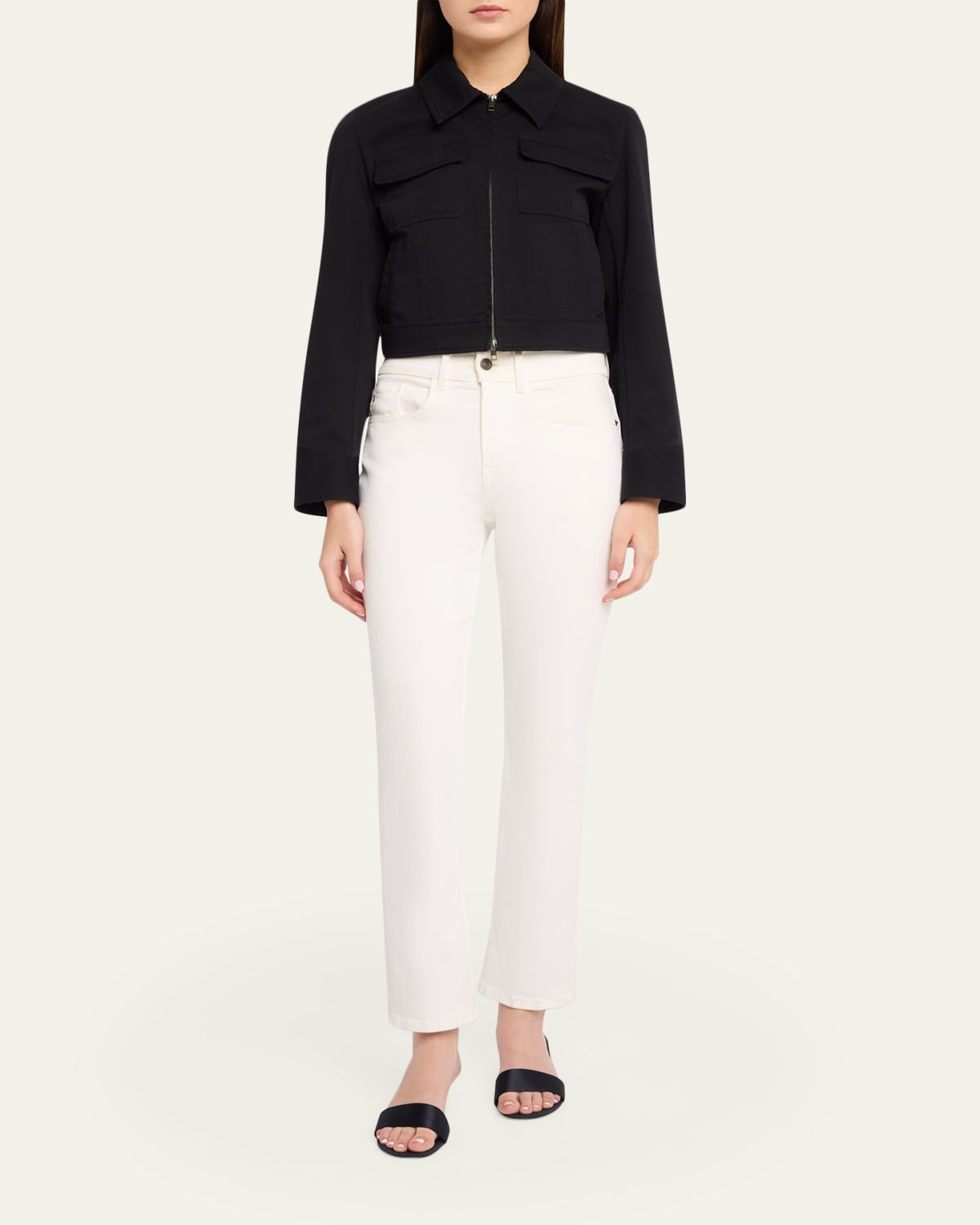 Vince Shrunken Stretch Cotton Jacket | Thumbnail 2 Vince Shrunken Stretch Cotton Jacket | Thumbnail 2