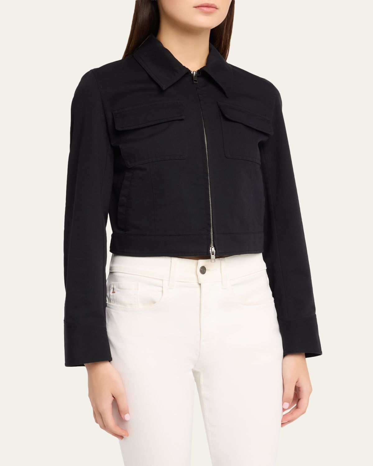 Vince Shrunken Stretch Cotton Jacket | Thumbnail 4 Vince Shrunken Stretch Cotton Jacket | Thumbnail 4