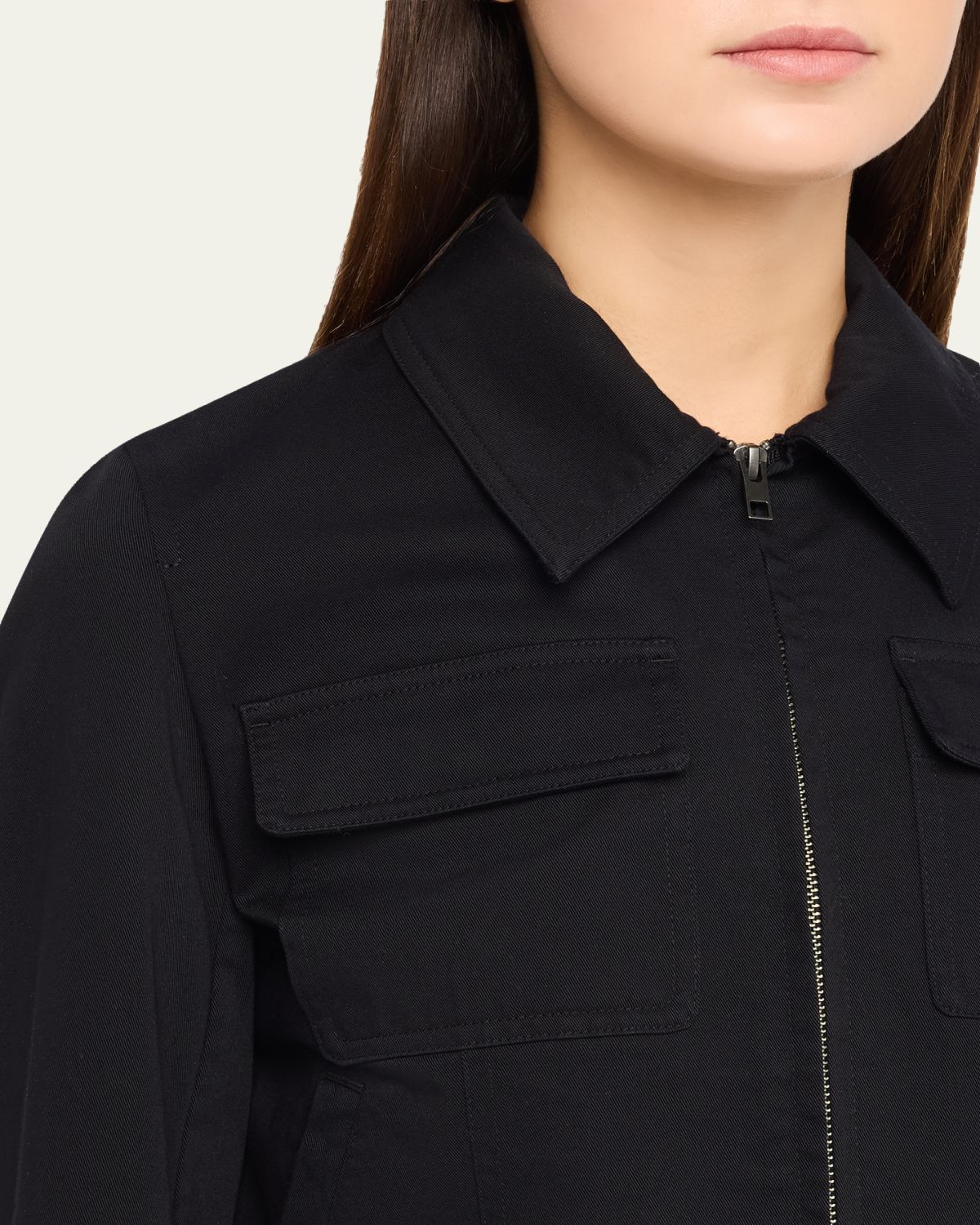 Vince Shrunken Stretch Cotton Jacket | Thumbnail 5 Vince Shrunken Stretch Cotton Jacket | Thumbnail 5