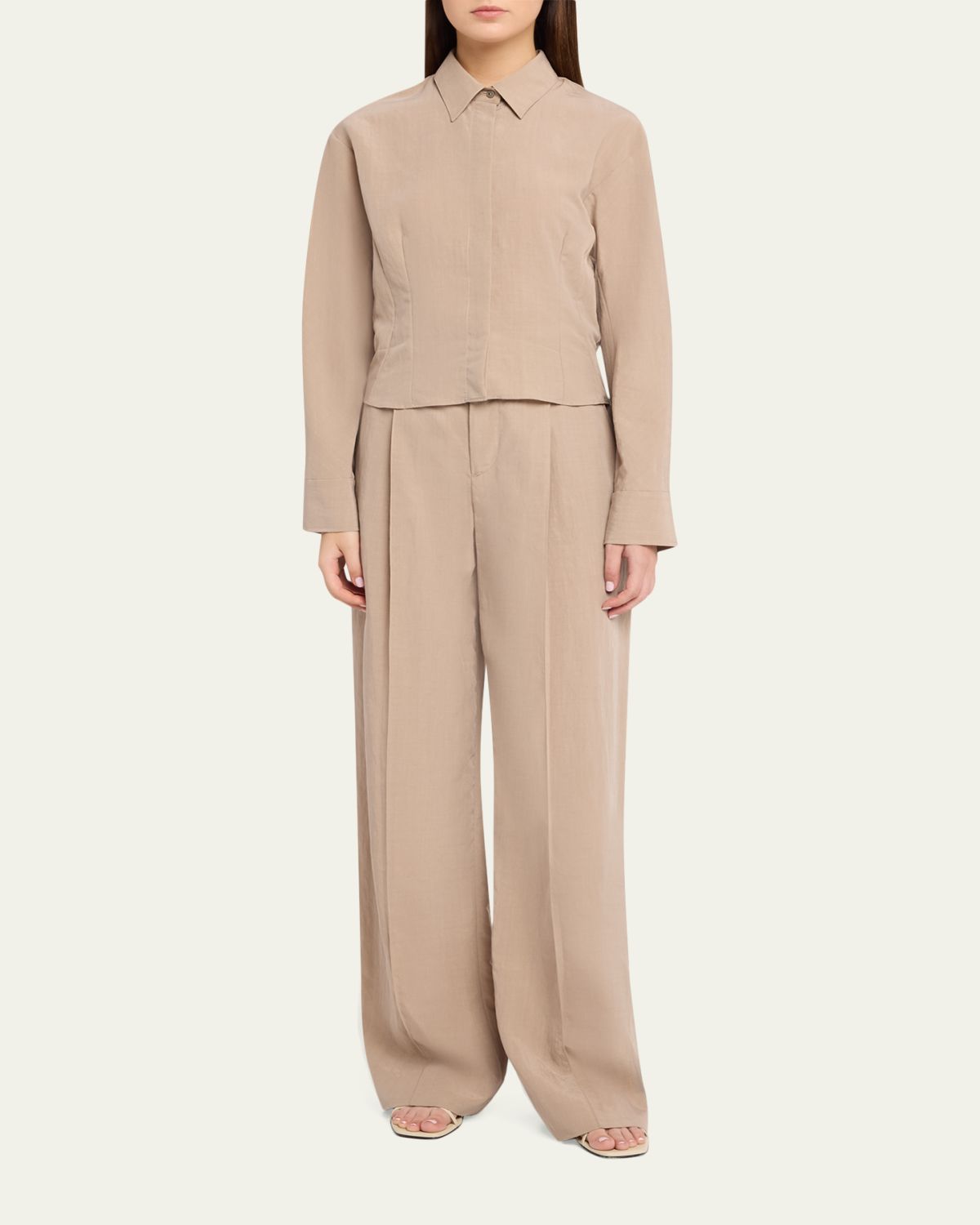 Vince Pleated High-Rise Pants | Thumbnail 2
