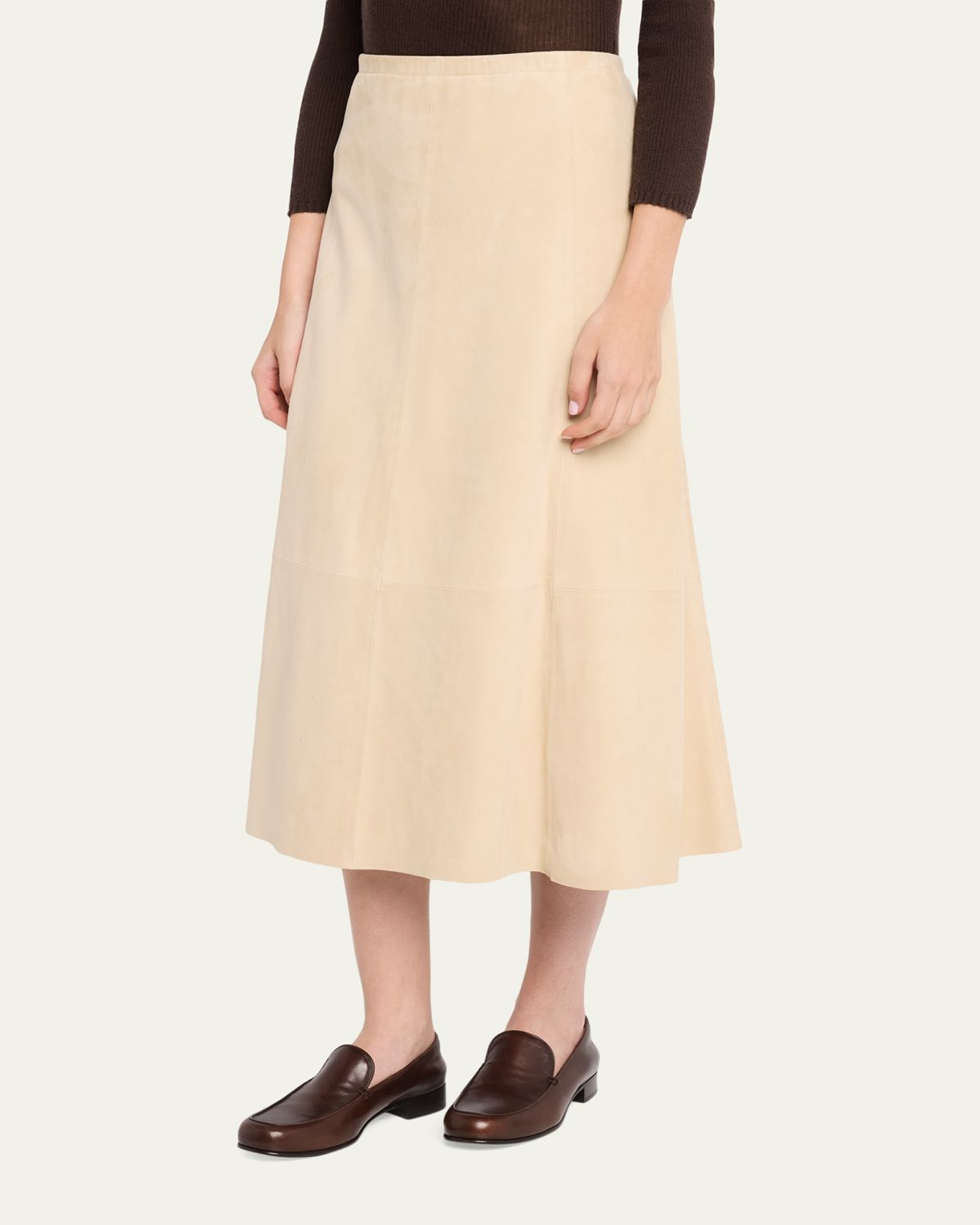 Vince Paneled Suede Maxi Skirt | Thumbnail 4 Vince Paneled Suede Maxi Skirt | Thumbnail 4