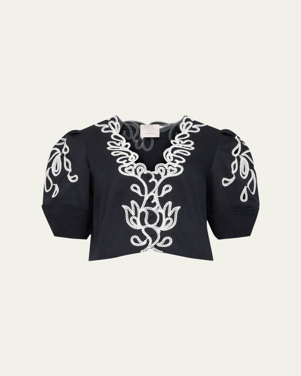 Cinq a Sept Bellara Embroidered Paisley Bloom Top | Thumbnail 5