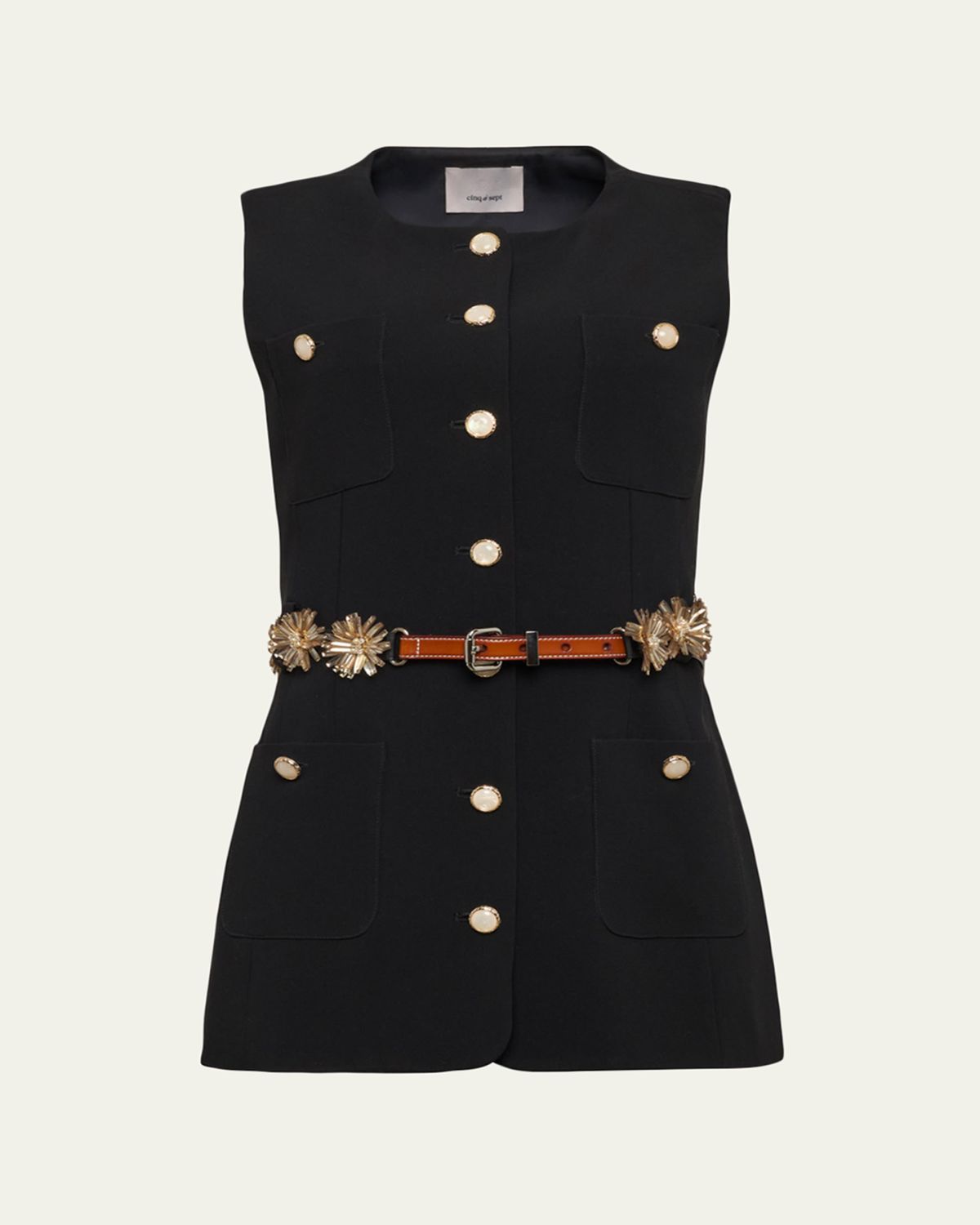 Cinq a Sept Kole Sunflare Belt Vest | Thumbnail 4