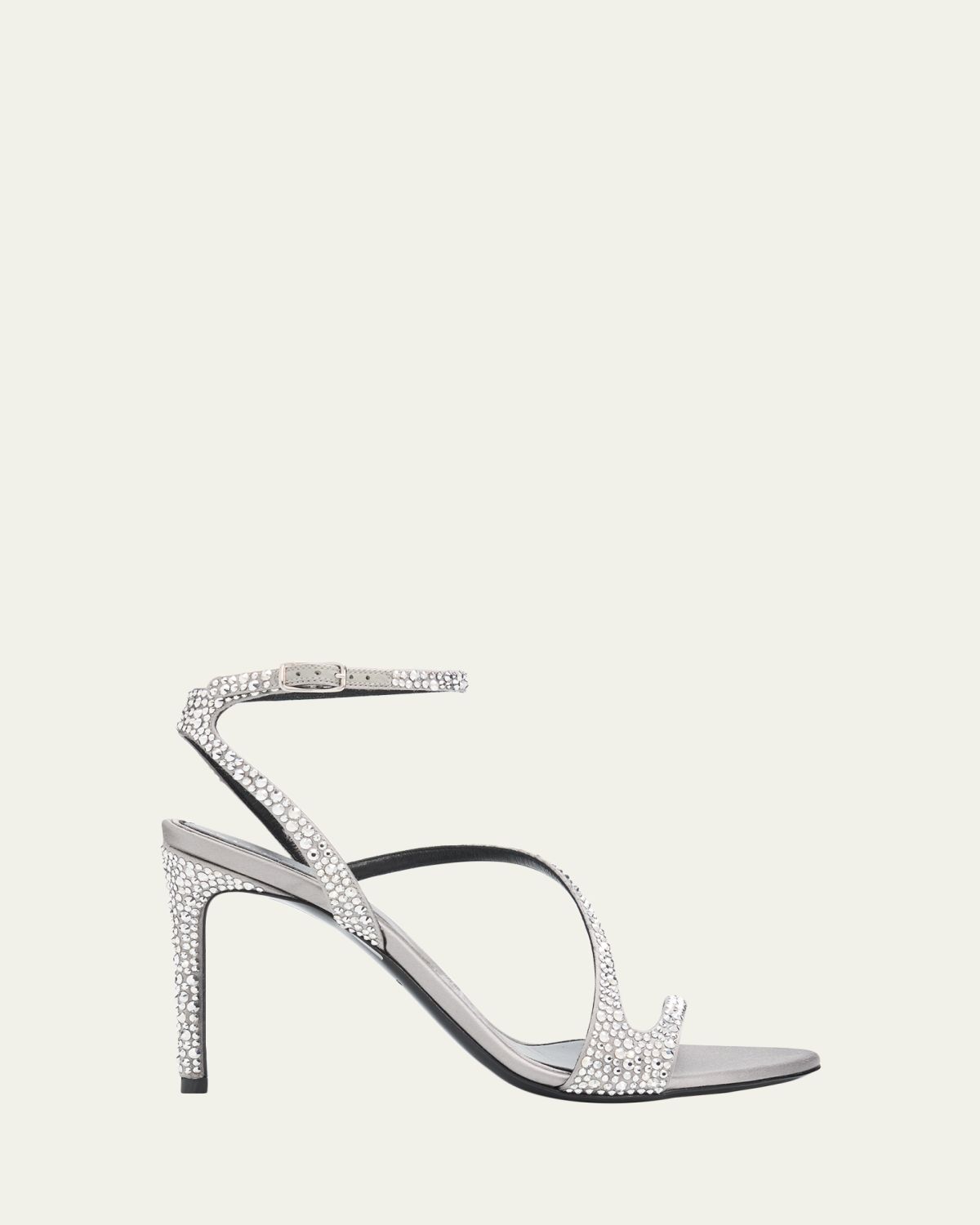 McQueen 90mm Skull Embellished Satin Ankle-Strap Sandals | Thumbnail 4 McQueen 90mm Skull Embellished Satin Ankle-Strap Sandals | Thumbnail 4
