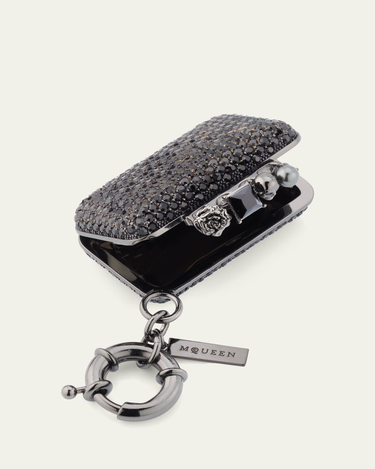 McQueen Rhinestone Knuckle Clutch Bag Charm | Thumbnail 3