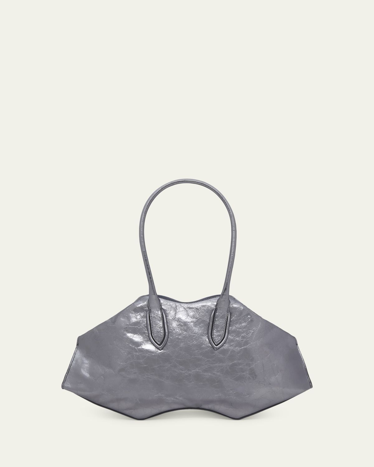 McQueen Manta Shoulder Bag in Metallic Leather | Thumbnail 2 McQueen Manta Shoulder Bag in Metallic Leather | Thumbnail 2