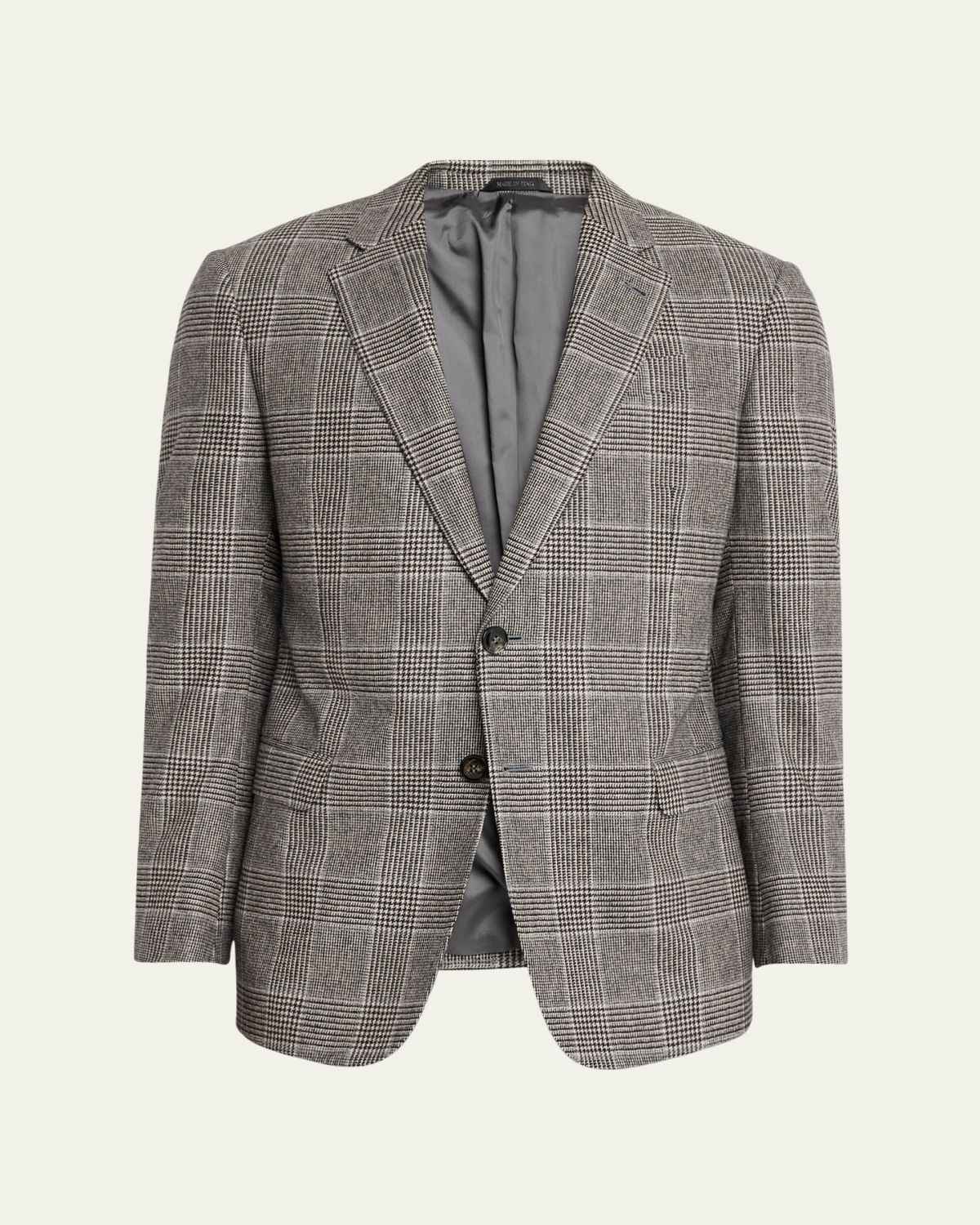 Giorgio Armani Men's Soft Glen Plaid Single-Breasted Sport Coat | Thumbnail 6