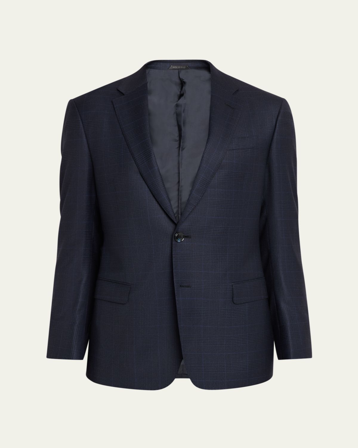 Giorgio Armani Men's Soft Prince of Wales Single-Breasted Sport Coat | Thumbnail 6