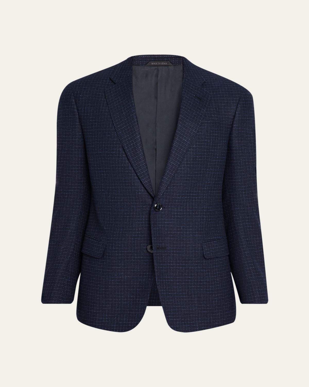 Giorgio Armani Men's Soft Line Check Single-Breasted Sport Coat | Thumbnail 6 Giorgio Armani Men's Soft Line Check Single-Breasted Sport Coat | Thumbnail 6