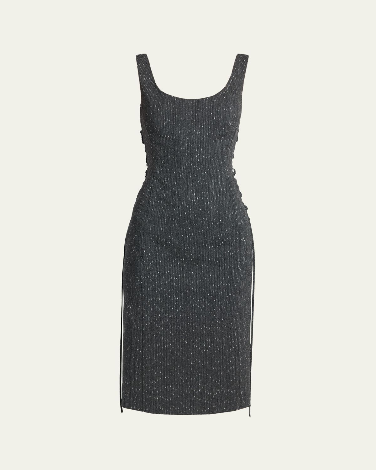 McQueen Sleeveless Laced Sheath Dress | Thumbnail 6