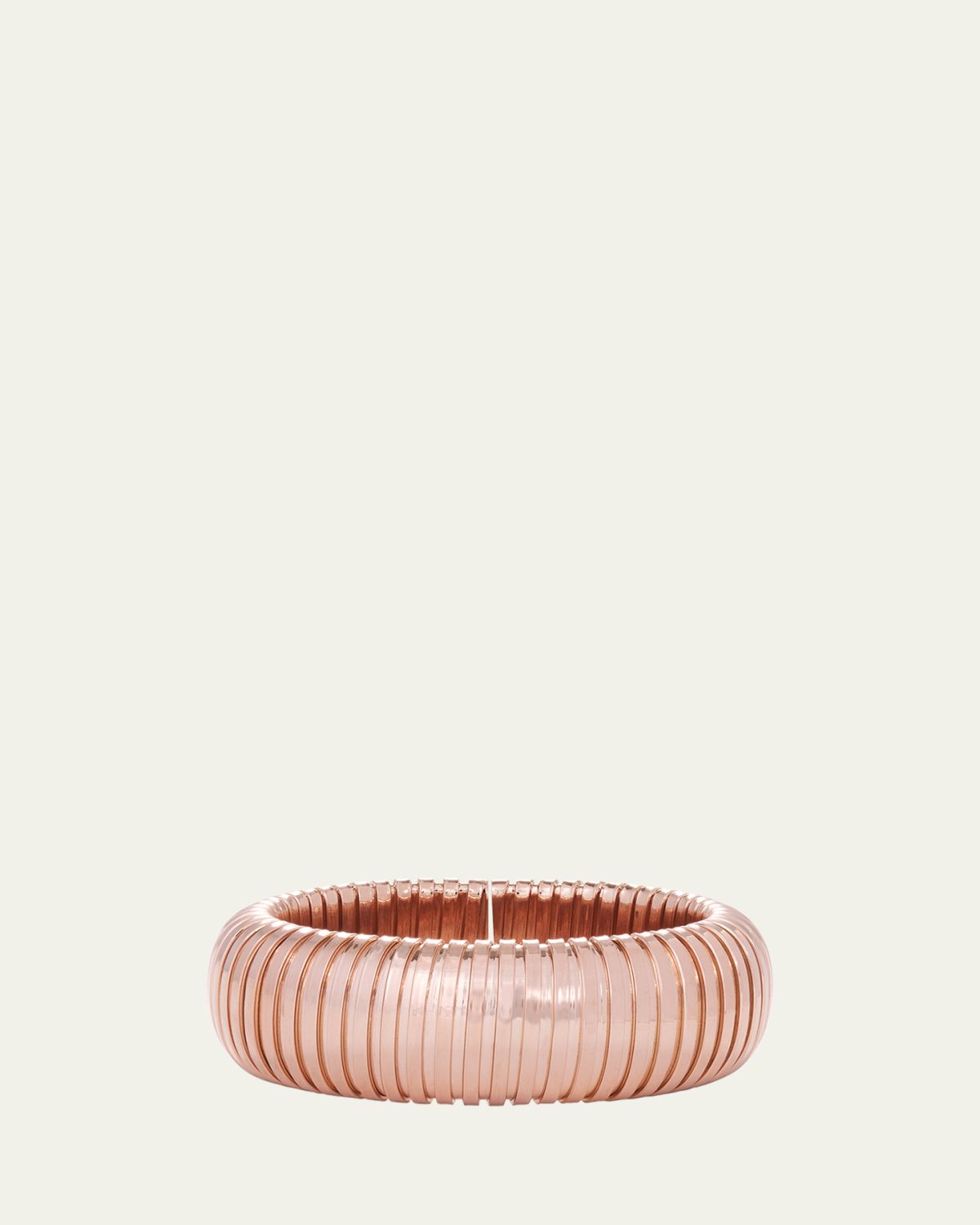 Sidney Garber 18K Rose Gold Tubogas Domed Cuff