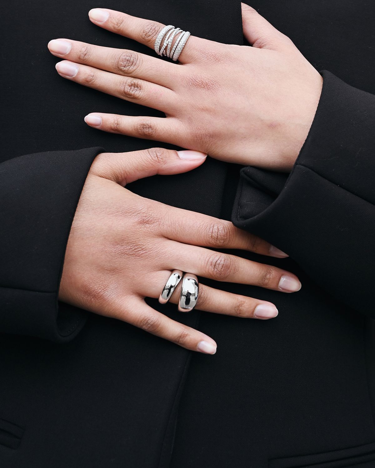 Sidney Garber 18K White Gold 7mm French Dome Ring | Thumbnail 2 Sidney Garber 18K White Gold 7mm French Dome Ring | Thumbnail 2