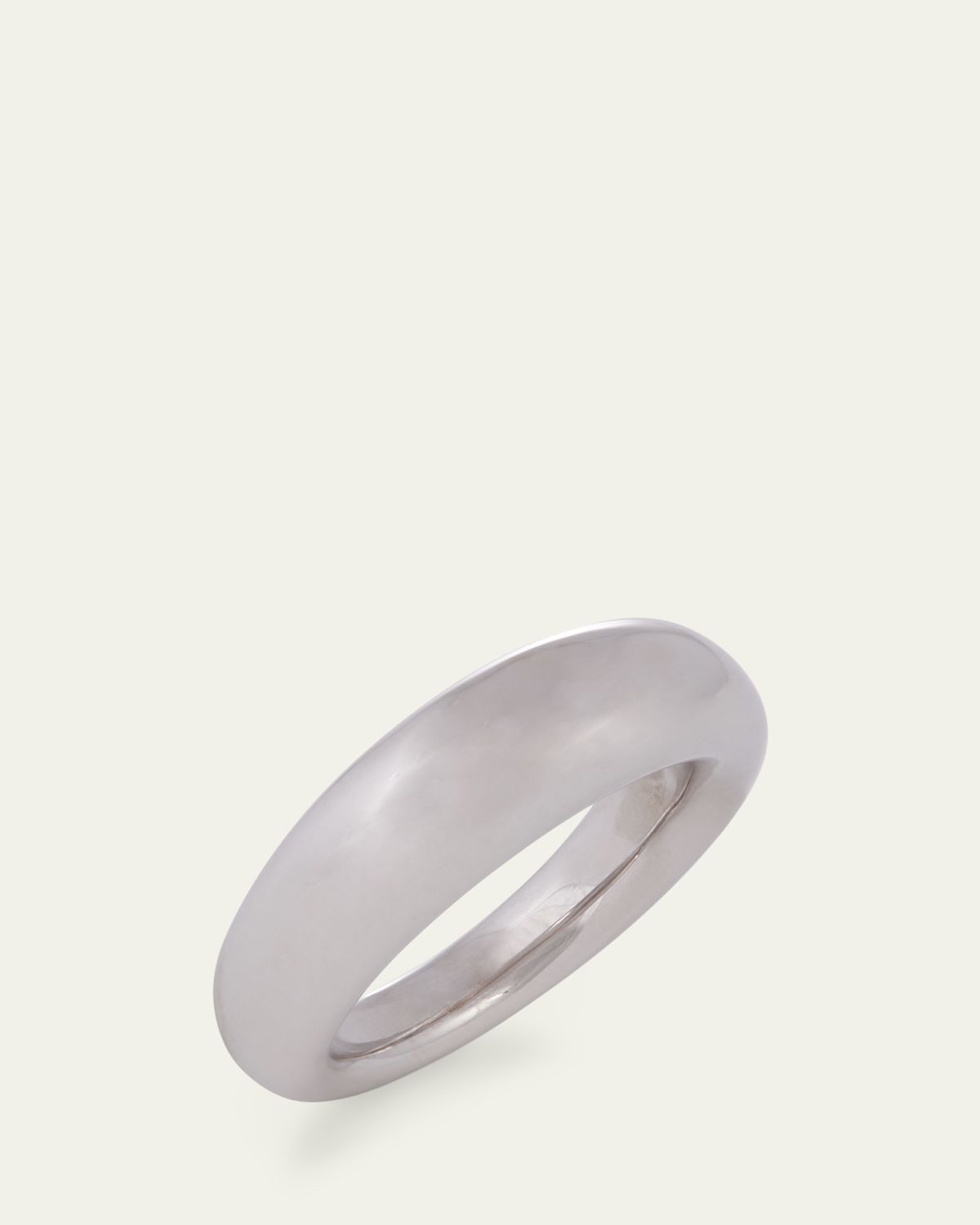 Sidney Garber 18K White Gold 7mm French Dome Ring | Thumbnail 3 Sidney Garber 18K White Gold 7mm French Dome Ring | Thumbnail 3